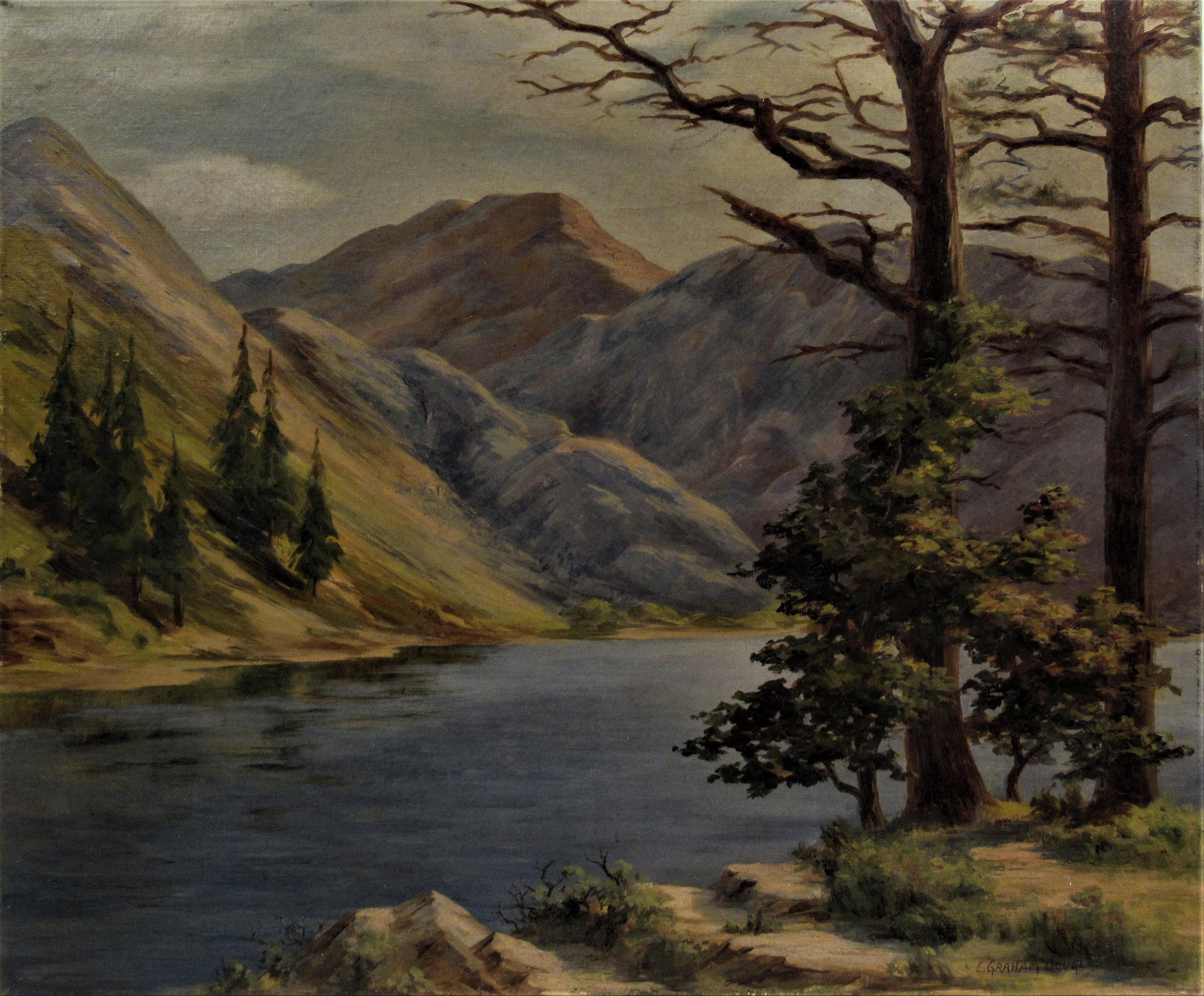 Convict Lake, High Sierra - Painting by Earl Graham Douglas