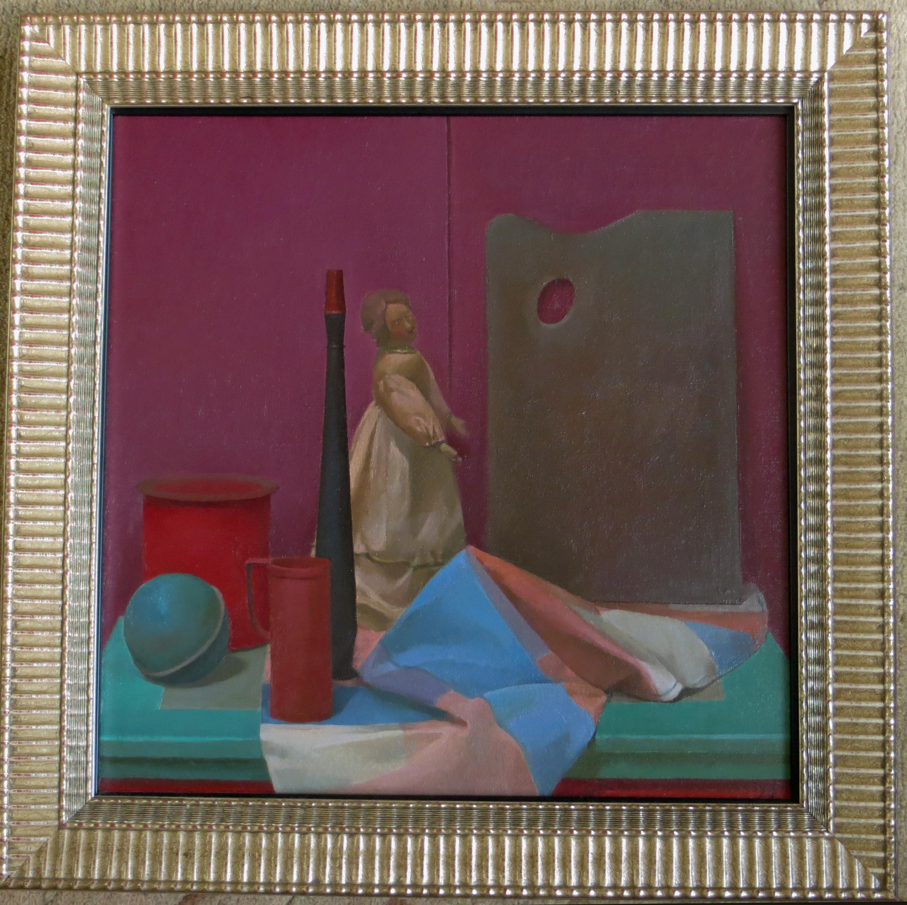 Still Life With Figure - Painting by Langdon Quin