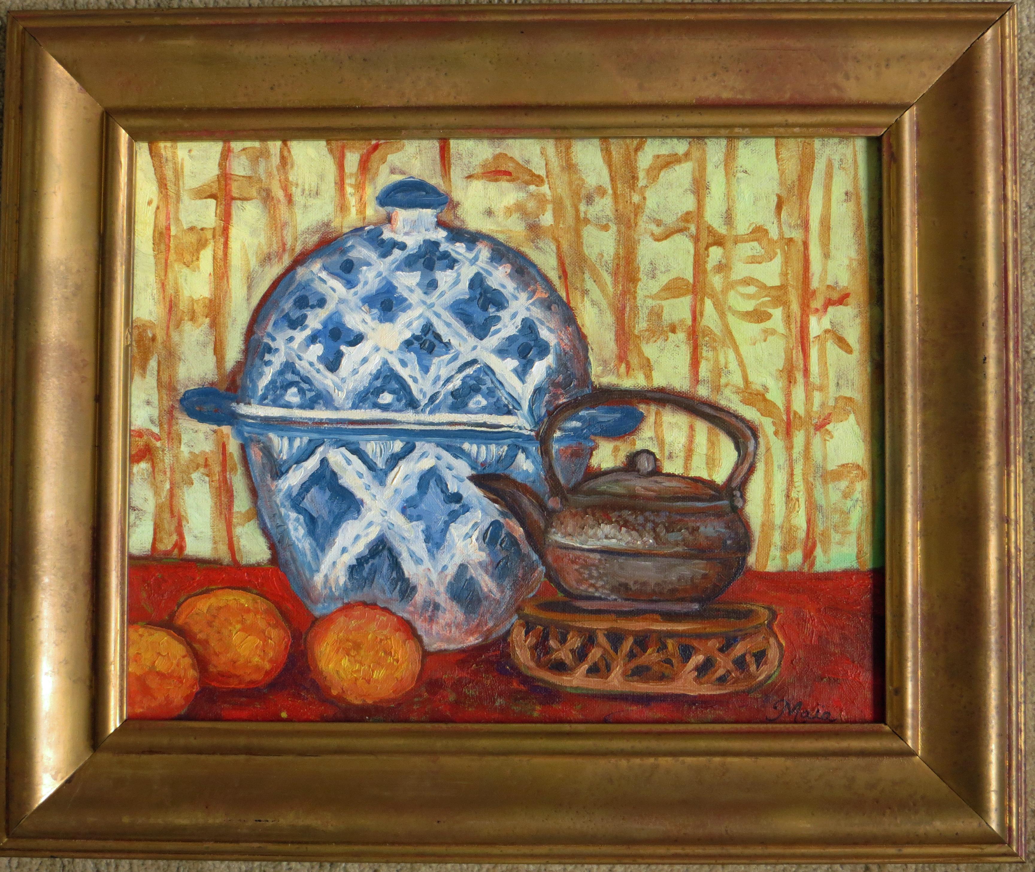Maia Leisz Impressionist Still Life Painting For Sale 3