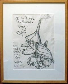 Punch as Bosch Boy - Dibujo Funk Art del artista del Área de la Bahía de San Francisco