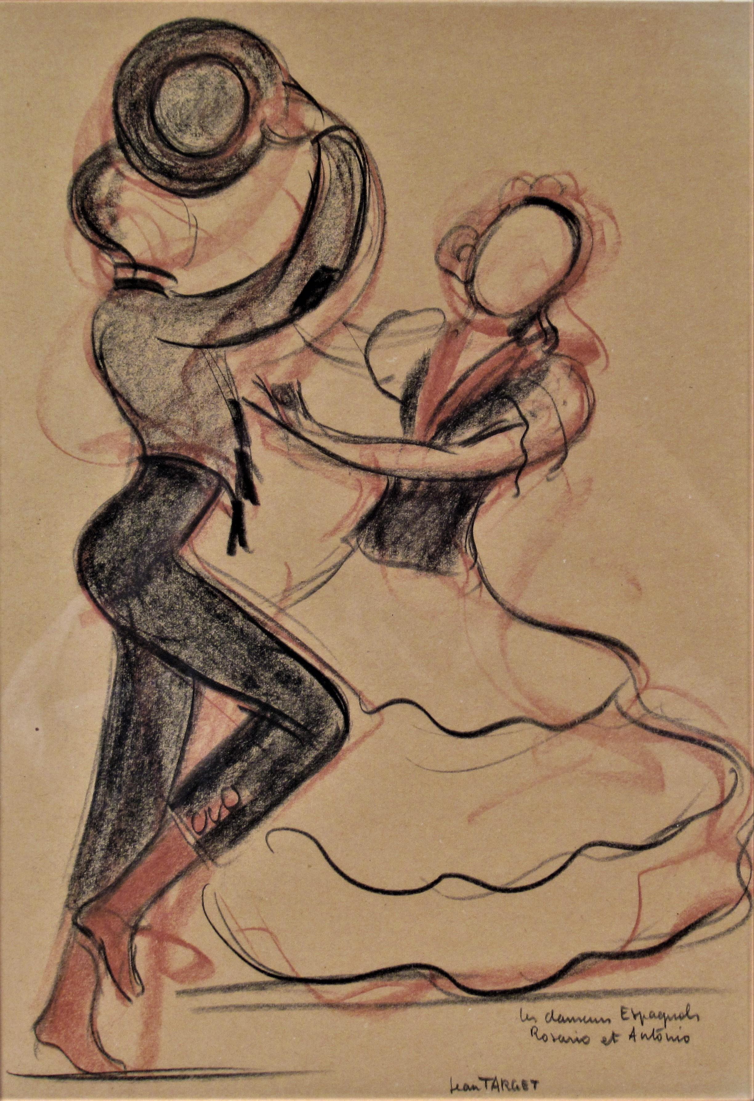 Flamenco Dancers Antonio, Antonio Ruiz Soler and Rosario, Florence Perez Padilla - Art by Jean Target