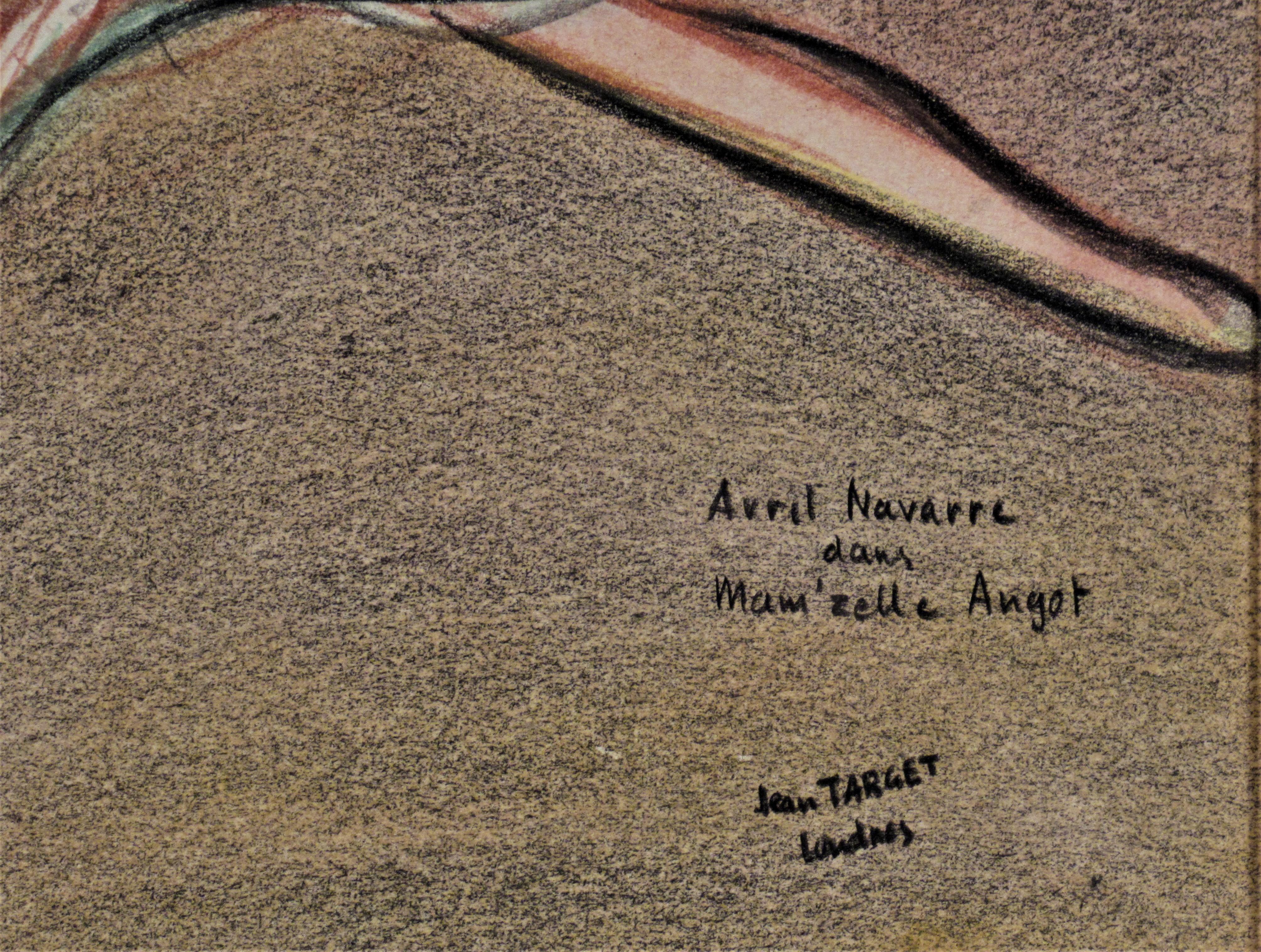 Avril Navarre, Dans Mam, zelle Angot - Marron Figurative Art par Jean Target