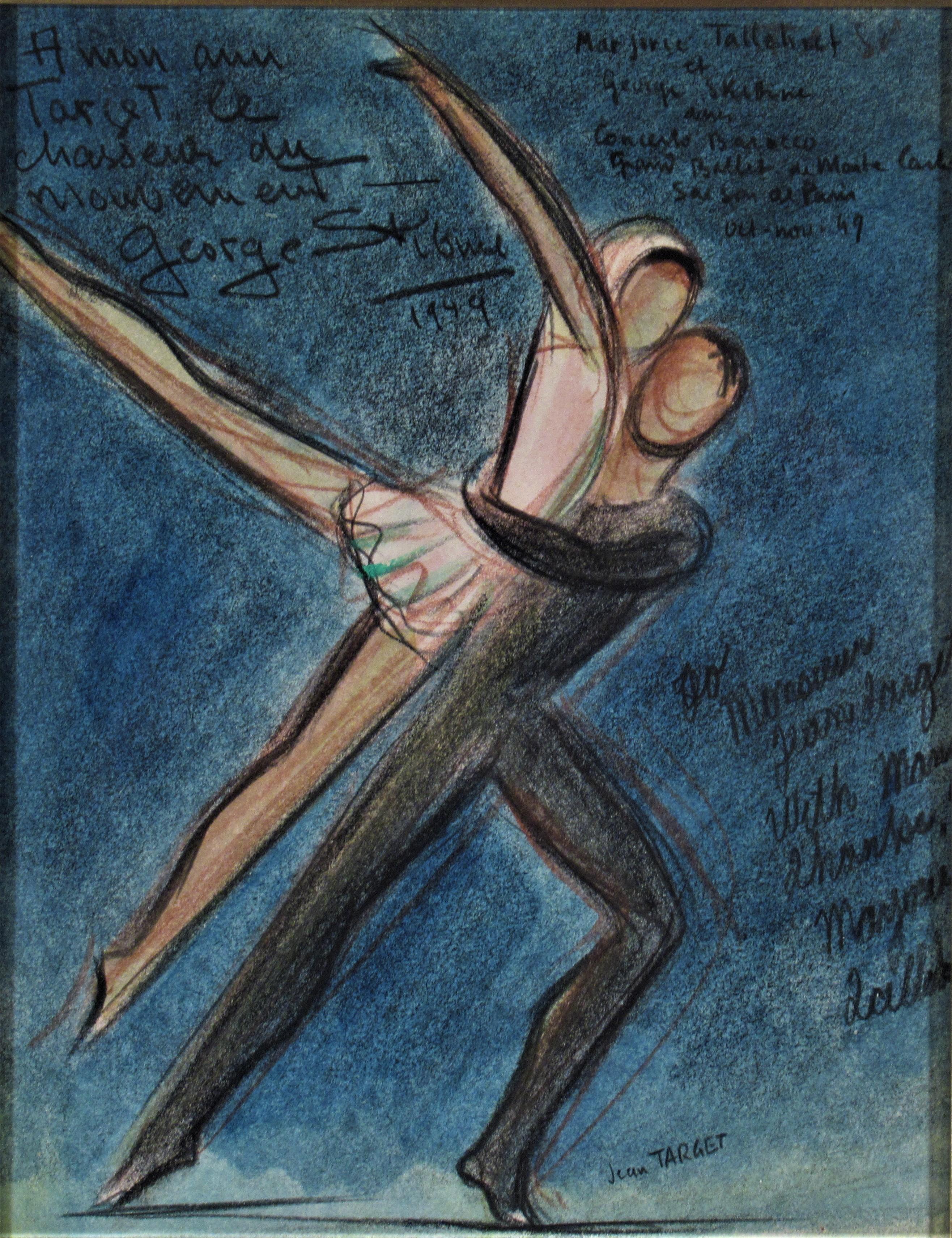 George Skibine and Marjorie Tallchief in Concerto Baracco - Art by Jean Target