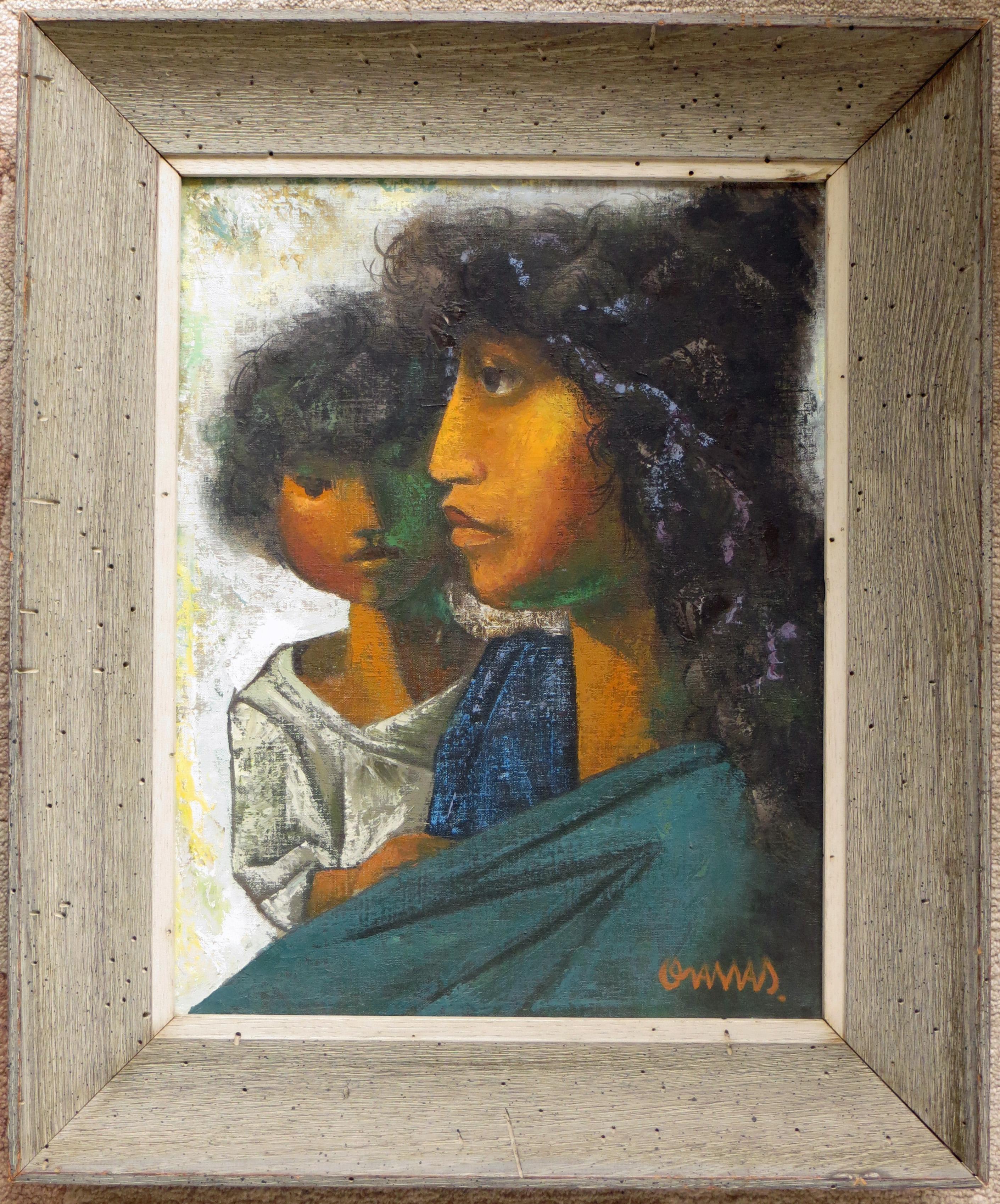Mother and Child - Painting by Fernando Oramas
