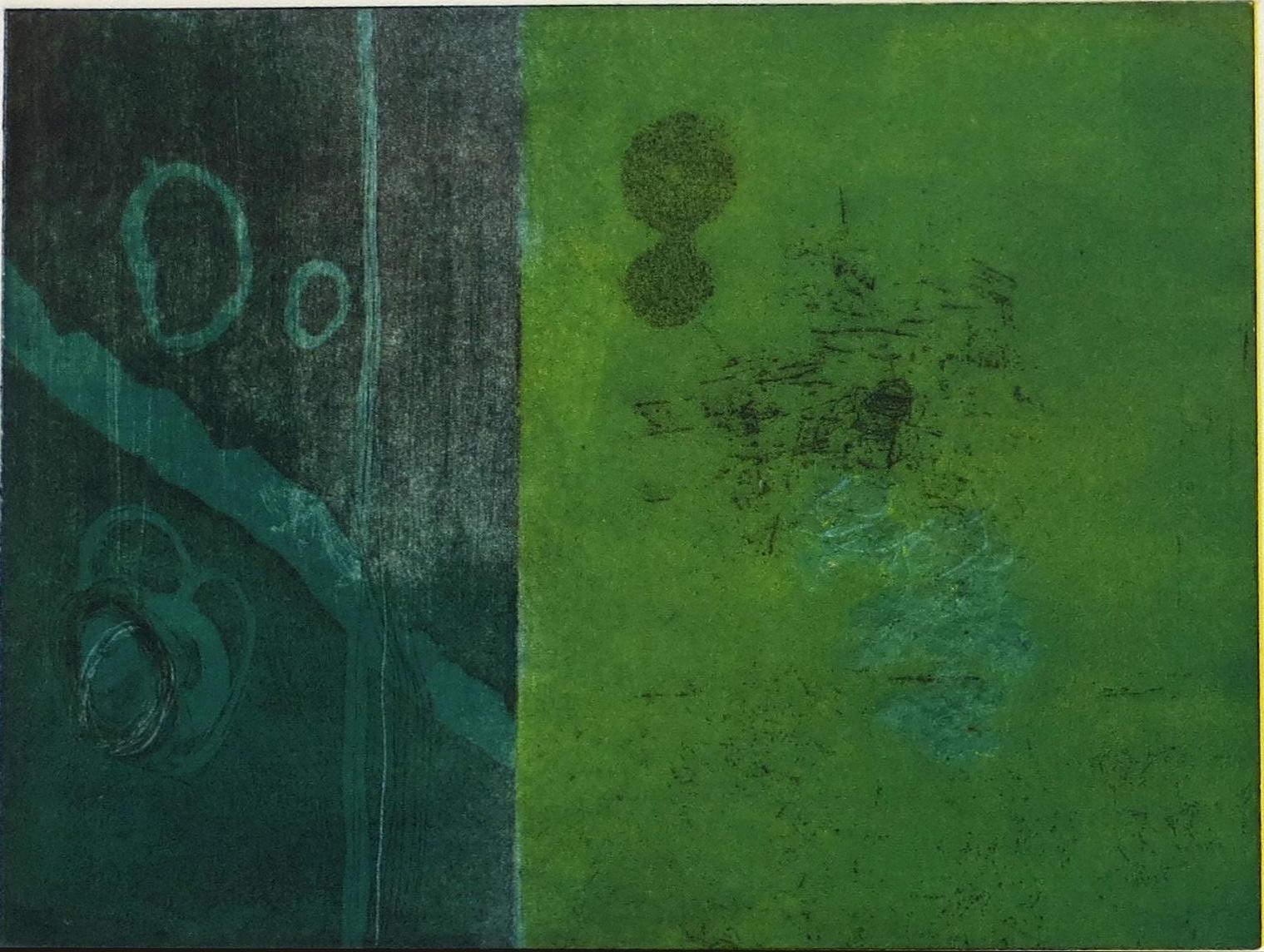 Abstract Print de Kirsten Stolle - Monotipo Abstracto - Elipse VI