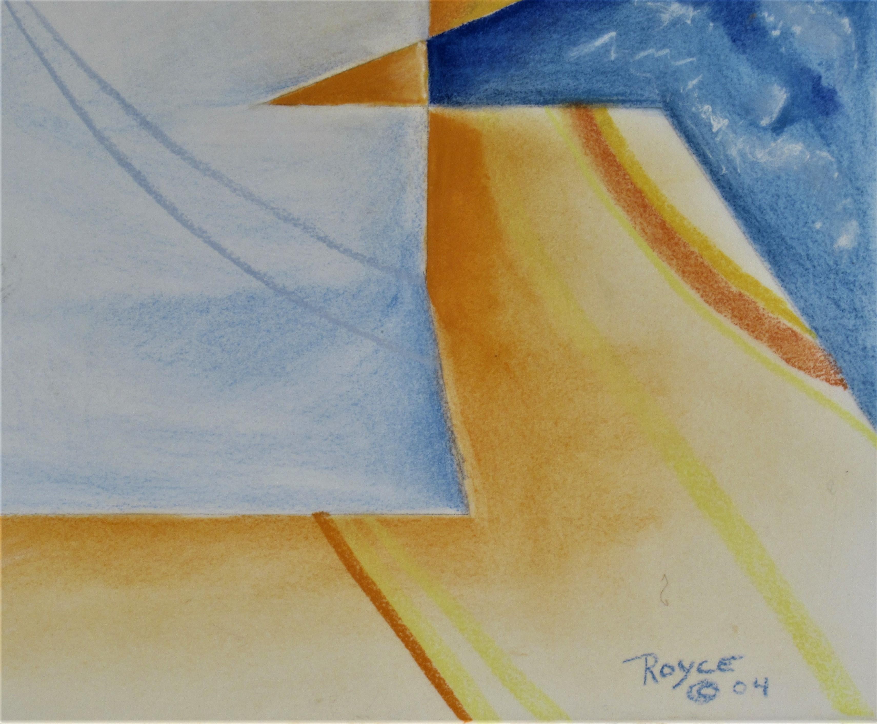 Rêve de Sedona - Gris Abstract Drawing par Richard Royce