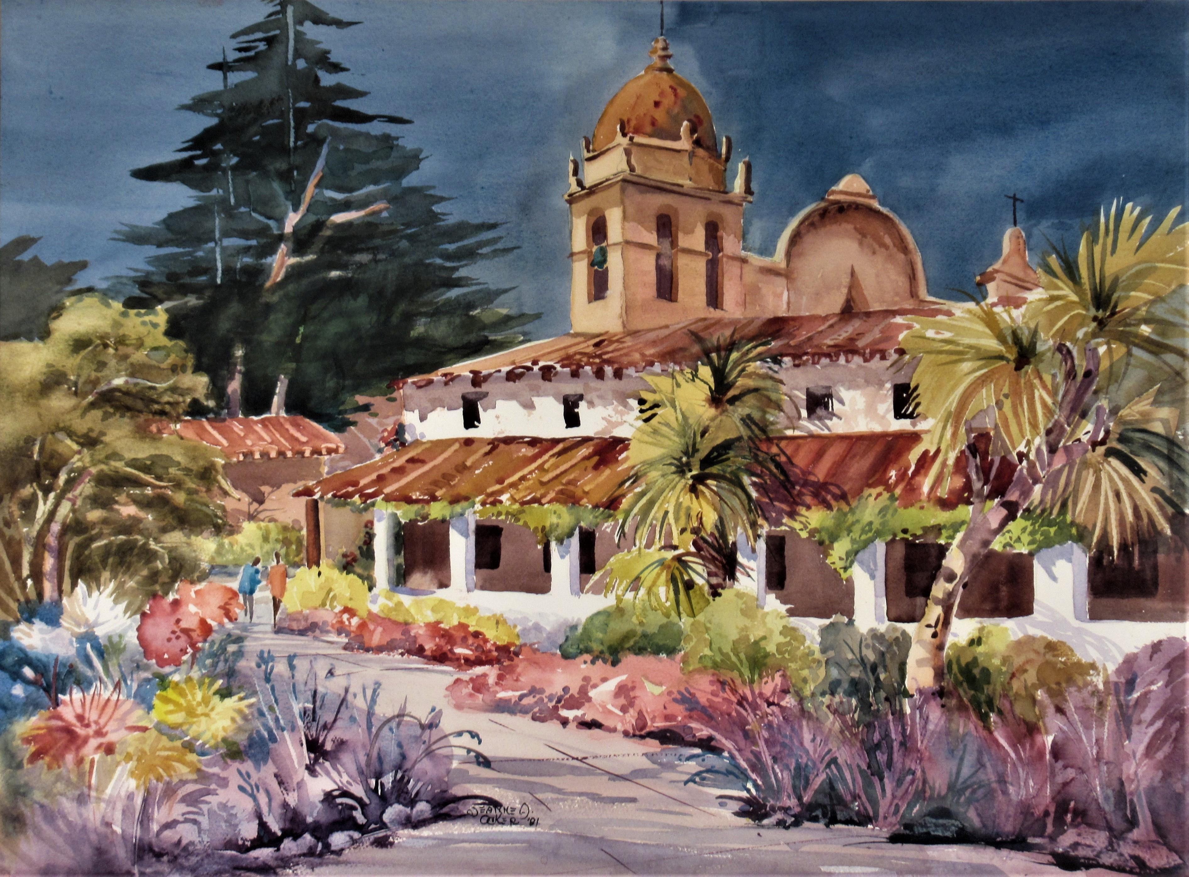 Carmel Mission Basilica - Art by Jeanne A. Ocker