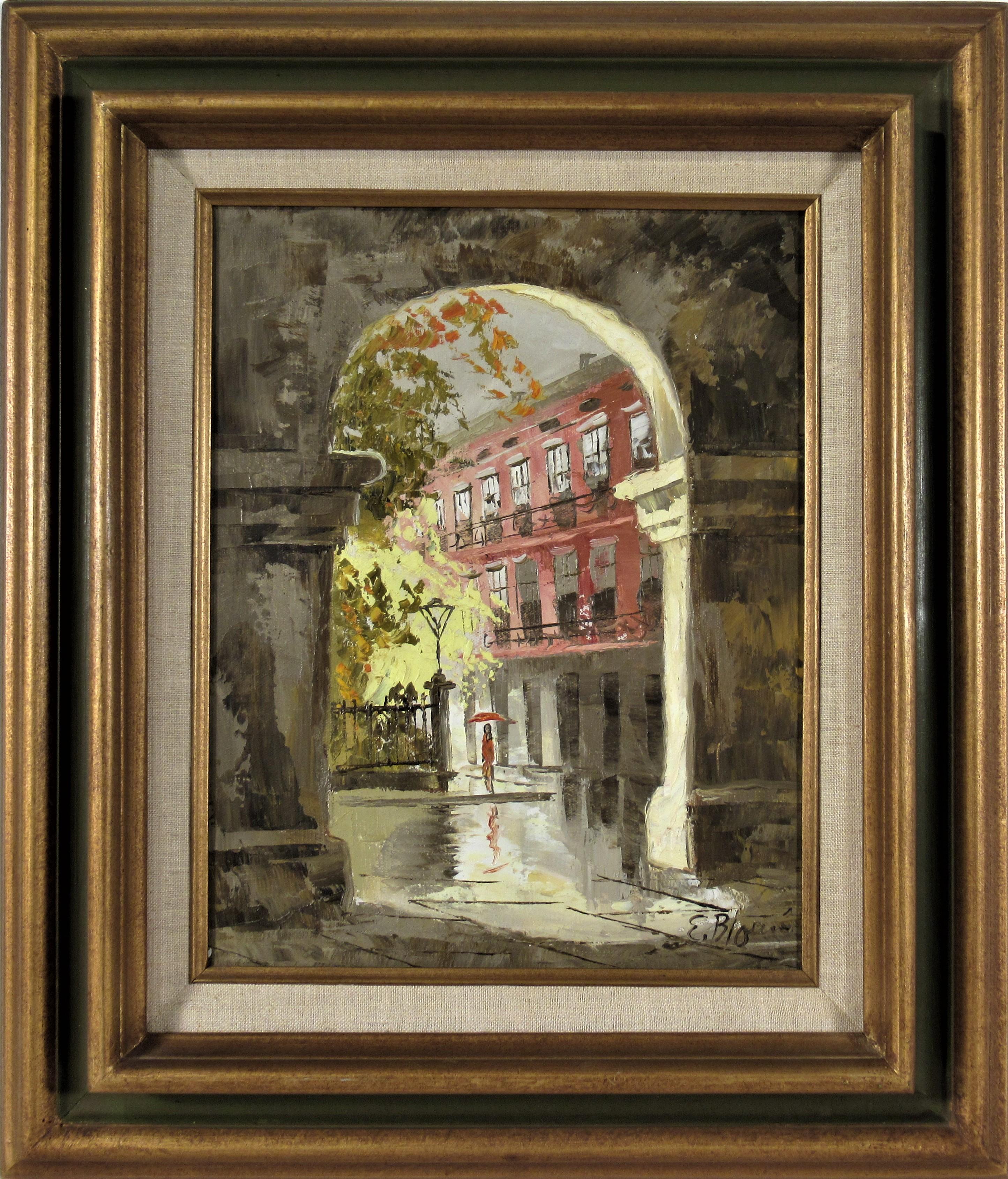 Edmund (Ed) Chuck Blouin Figurative Painting - French Quarter, New Orleans