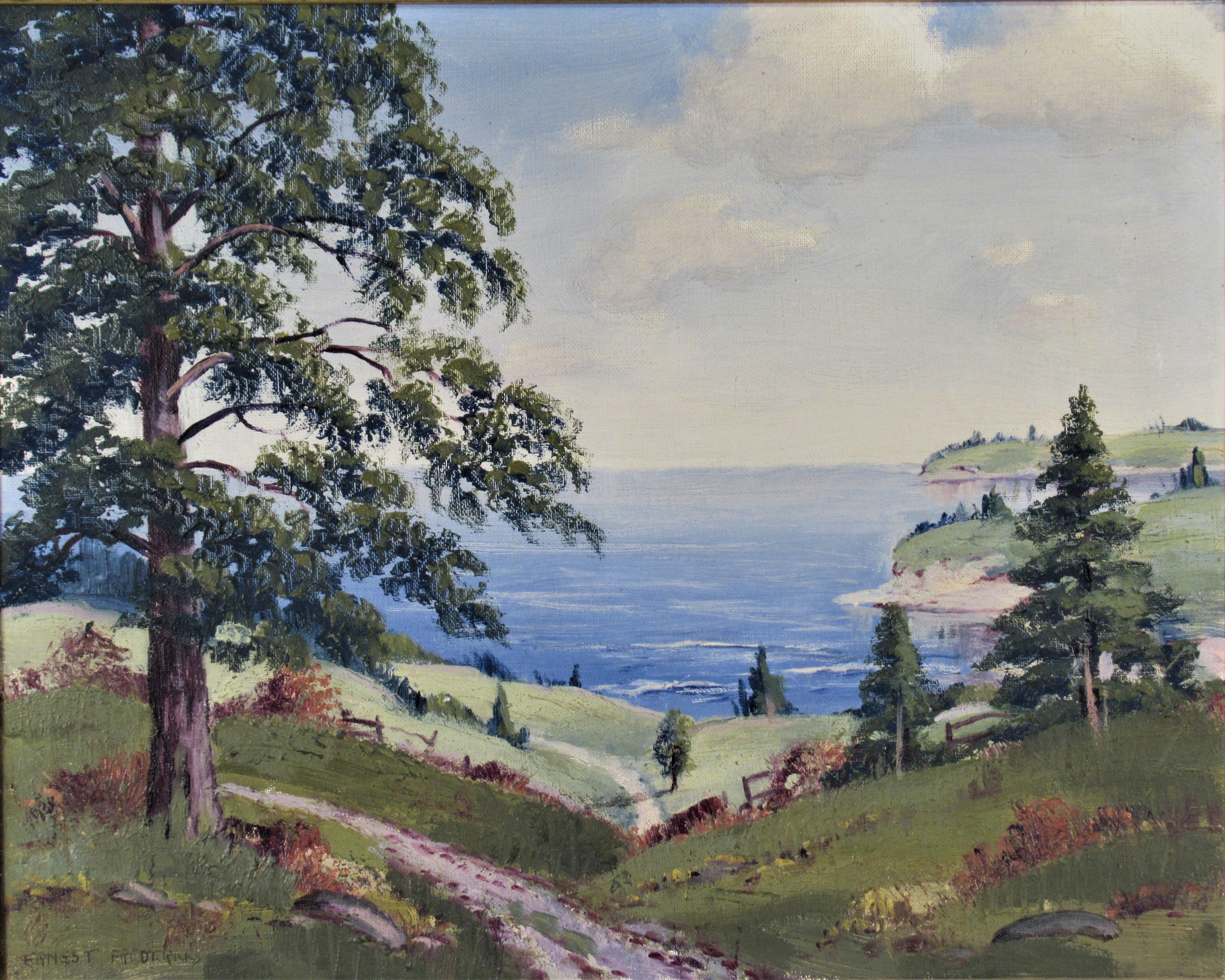 Paysage - Painting de Ernest Fredericks