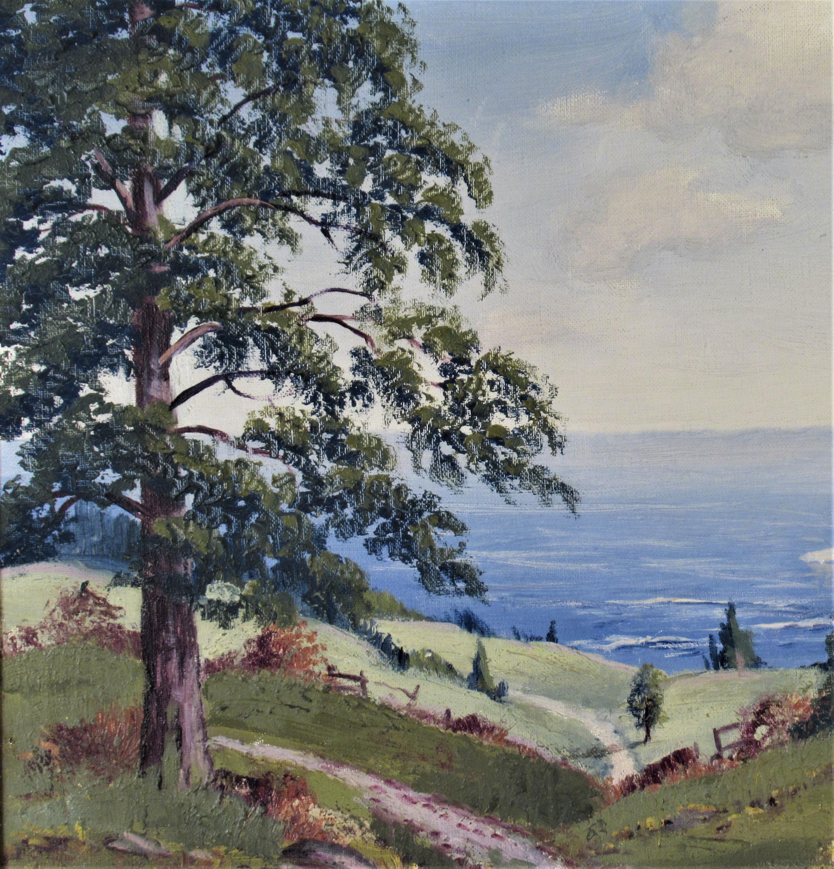 Paysage - Impressionnisme américain Painting par Ernest Fredericks
