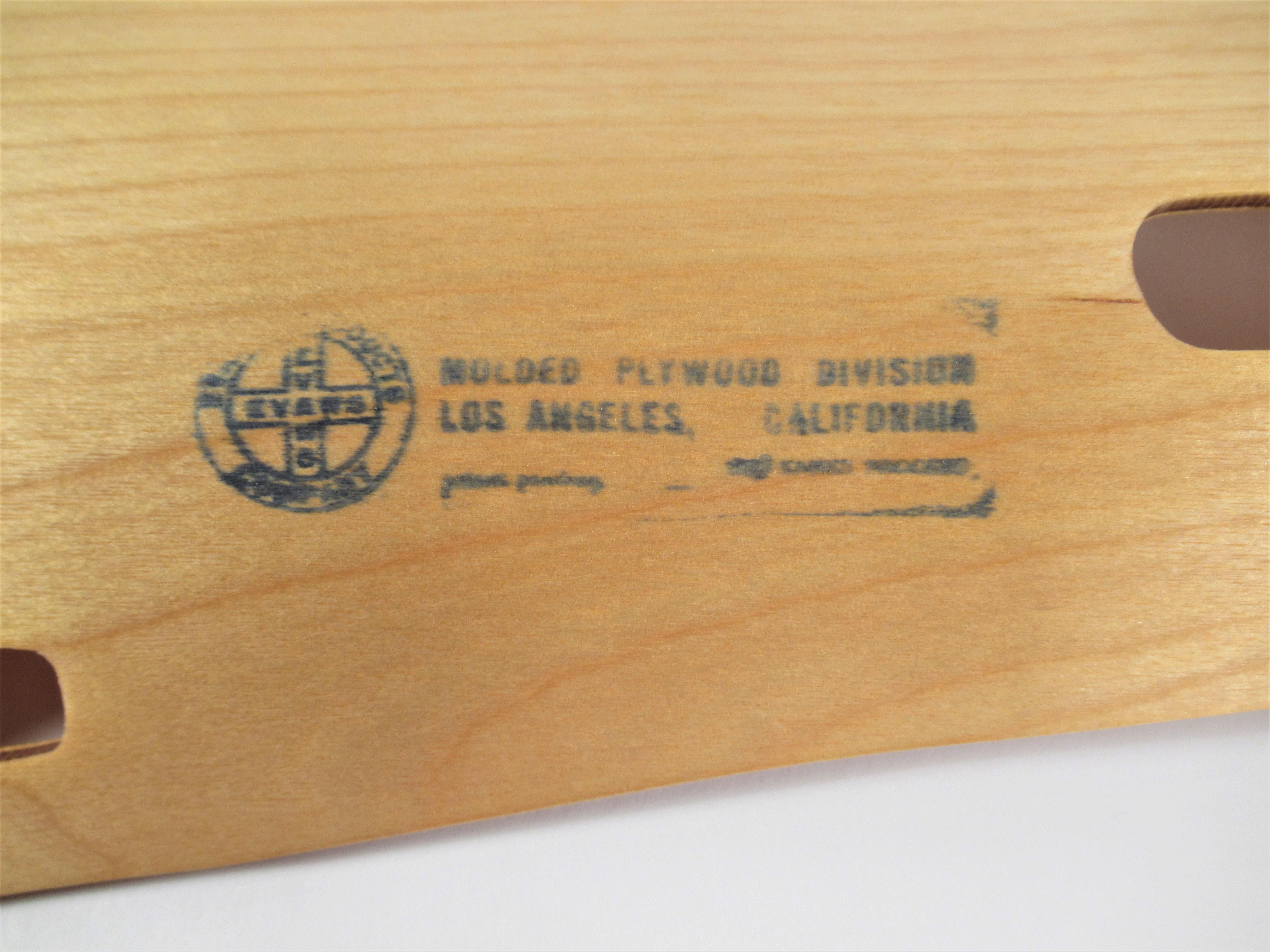 Molded birch plywood leg splint by Charles and Ray Eames 8