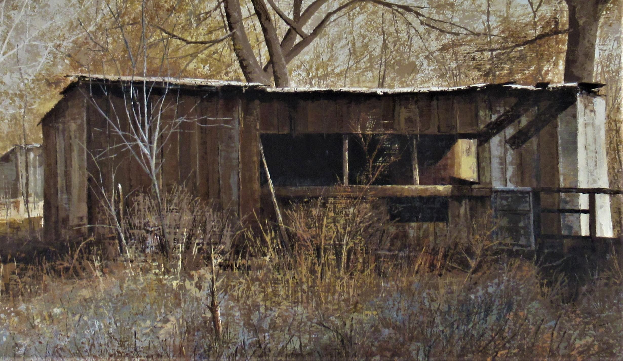 Spring aus Veilchenholz (Amerikanischer Impressionismus), Painting, von Patricia Rose