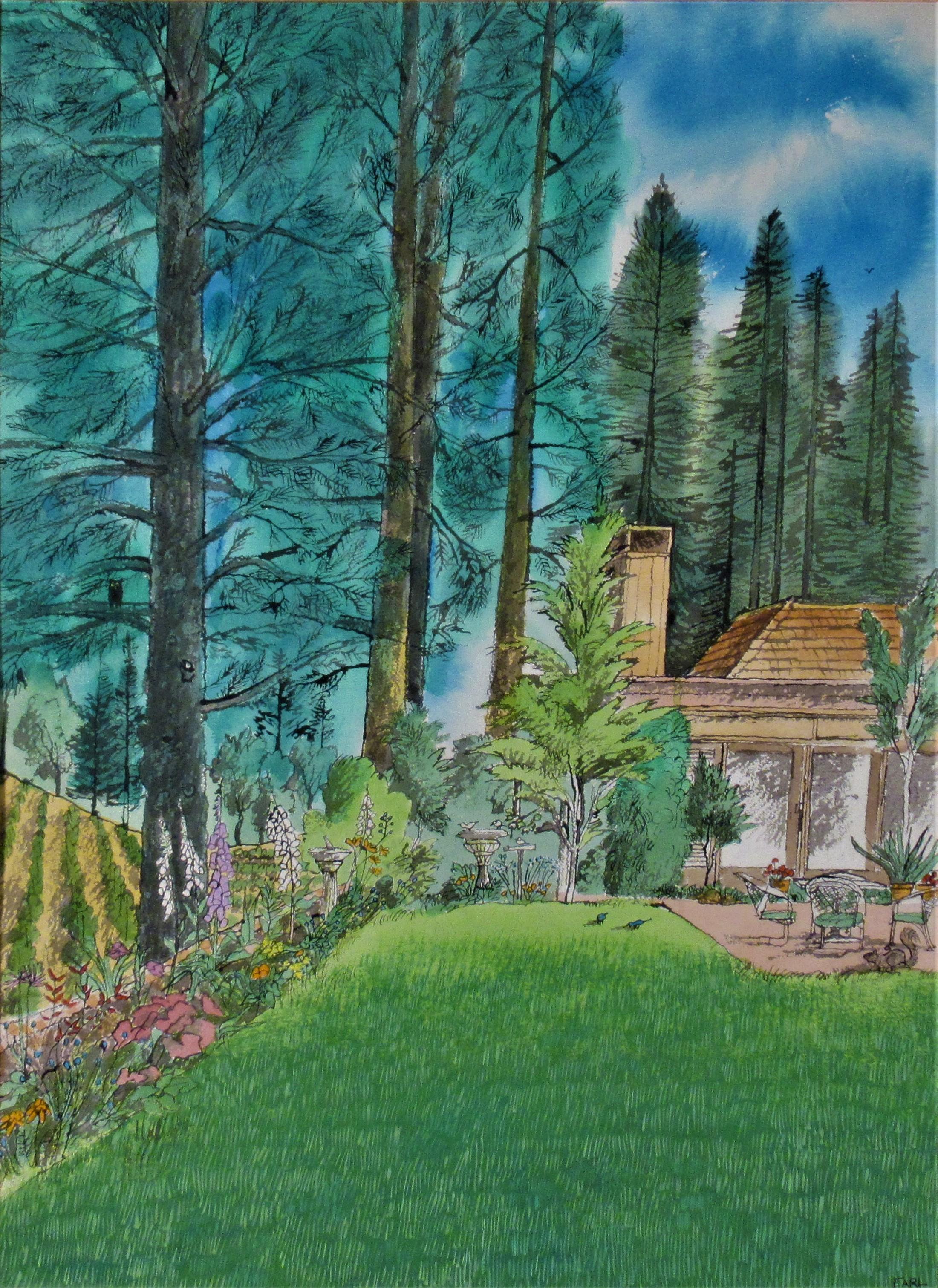 Landscape with House - Art by Earl Thollander