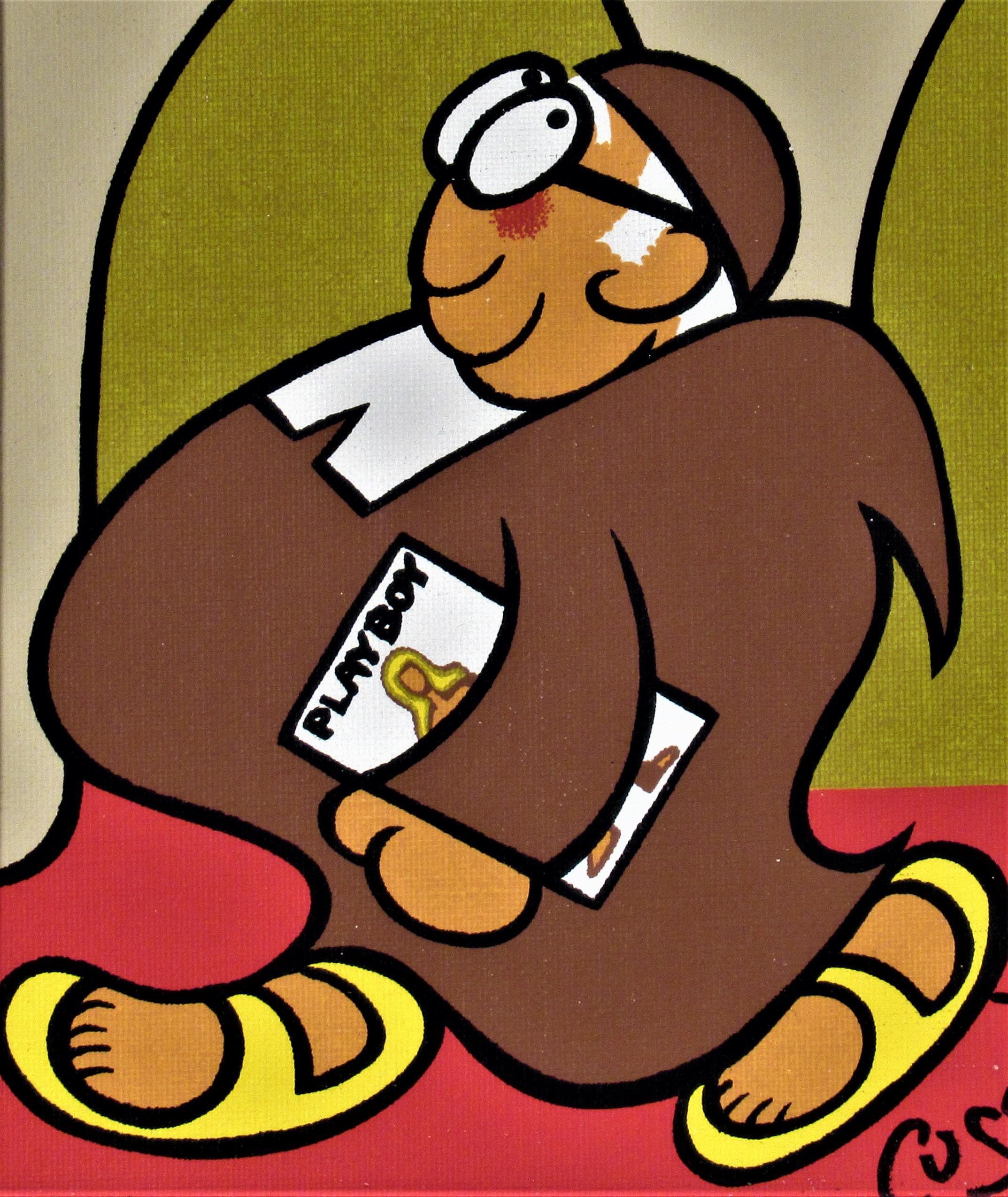 Monkey Business - Painting Altro stile artistico di Xavier Cugat