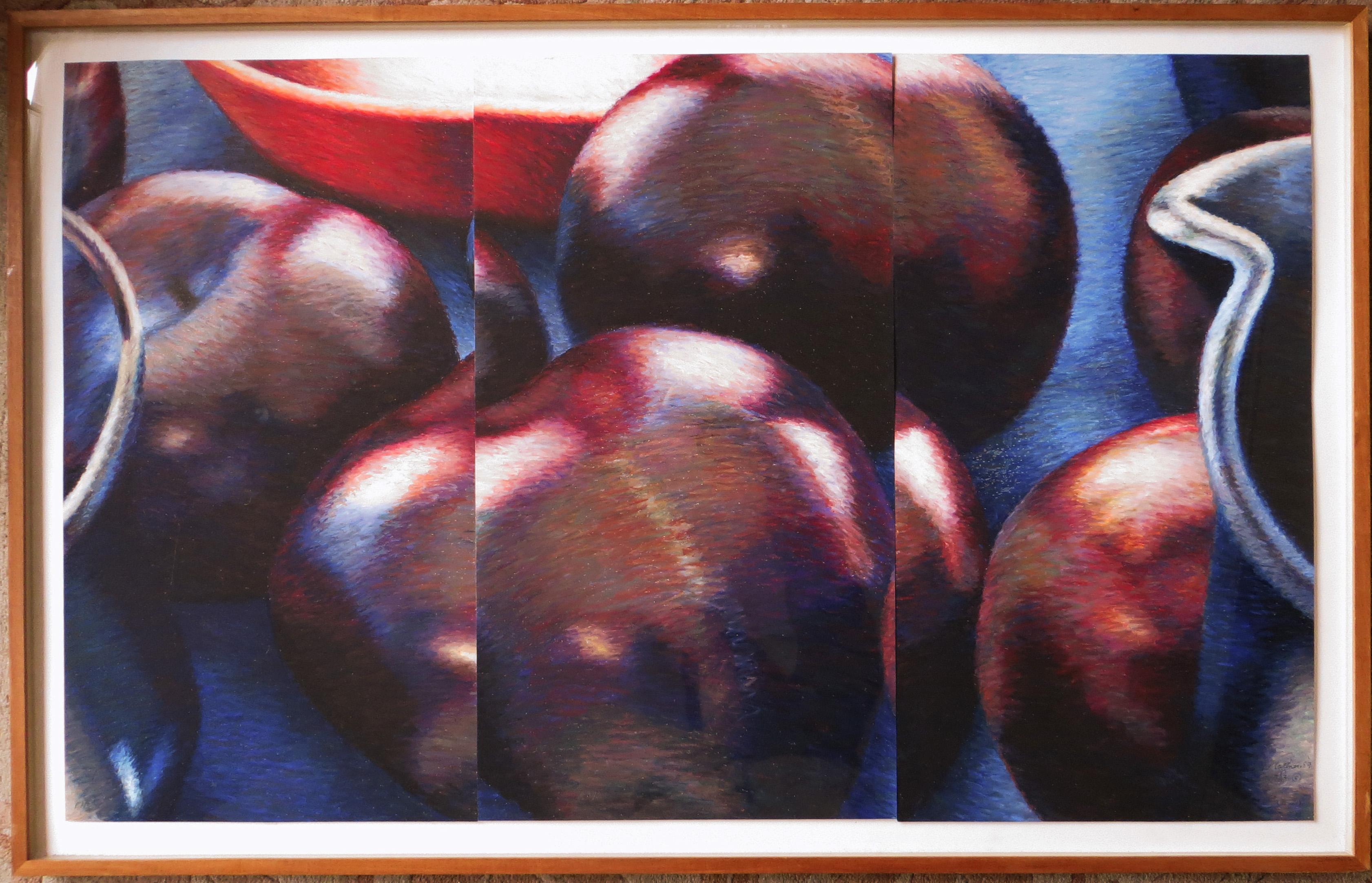 Plums #6 - Painting by Phyllis Plattner