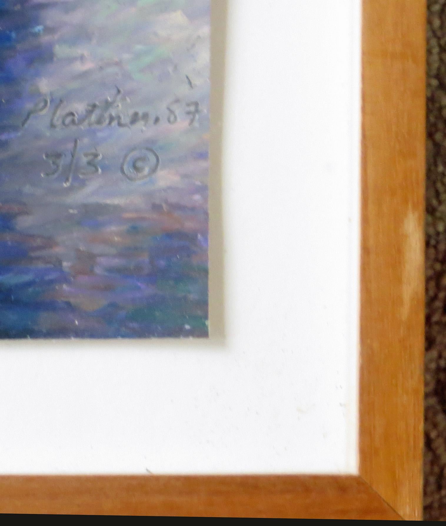 Prugne #6 - Painting Realismo americano di Phyllis Plattner