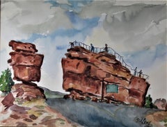 "Balanced Rock" in the Garden of the Gods, Colorado Springs, CO.