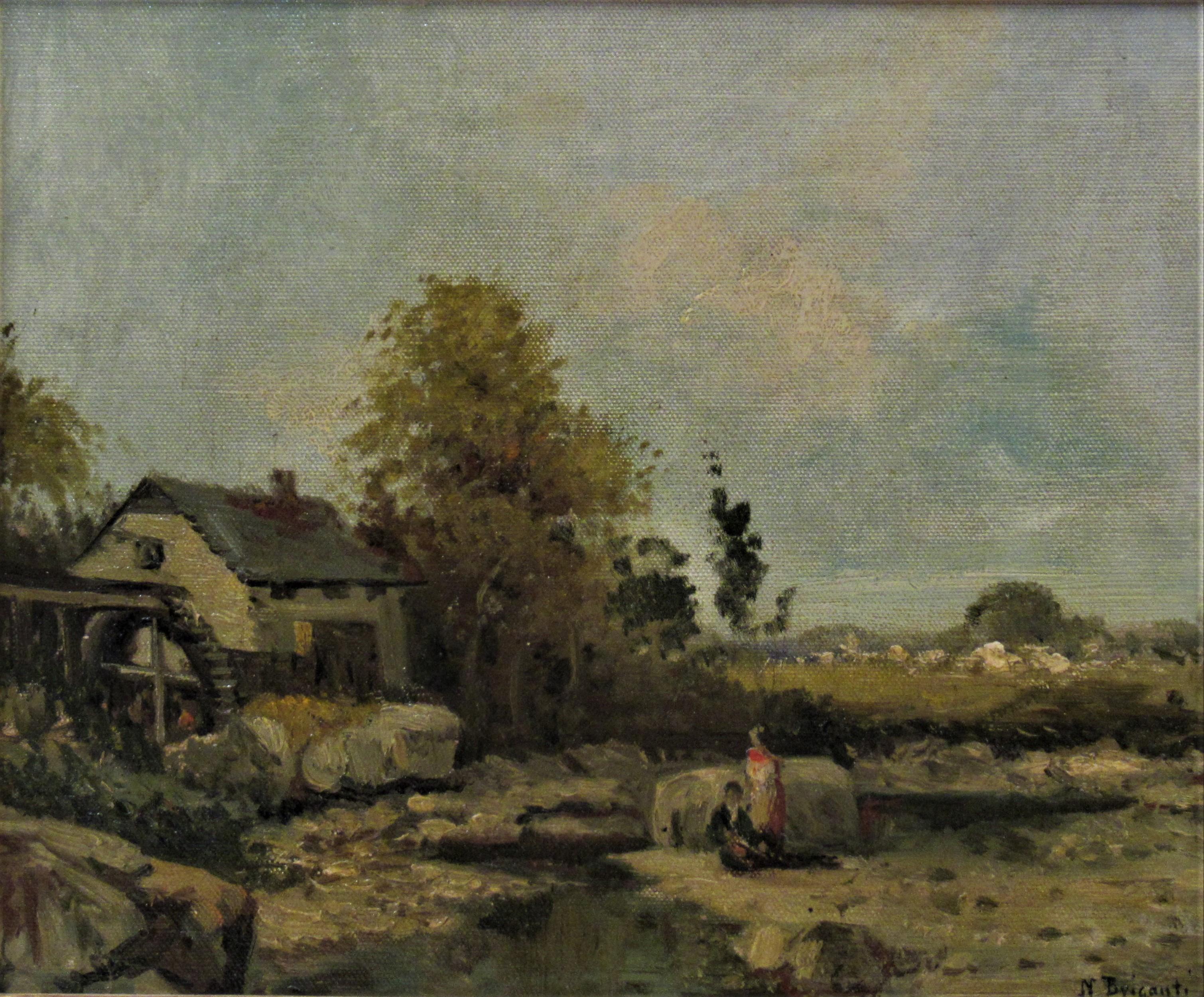 The Water Mill - Painting by Nicholas Briganti