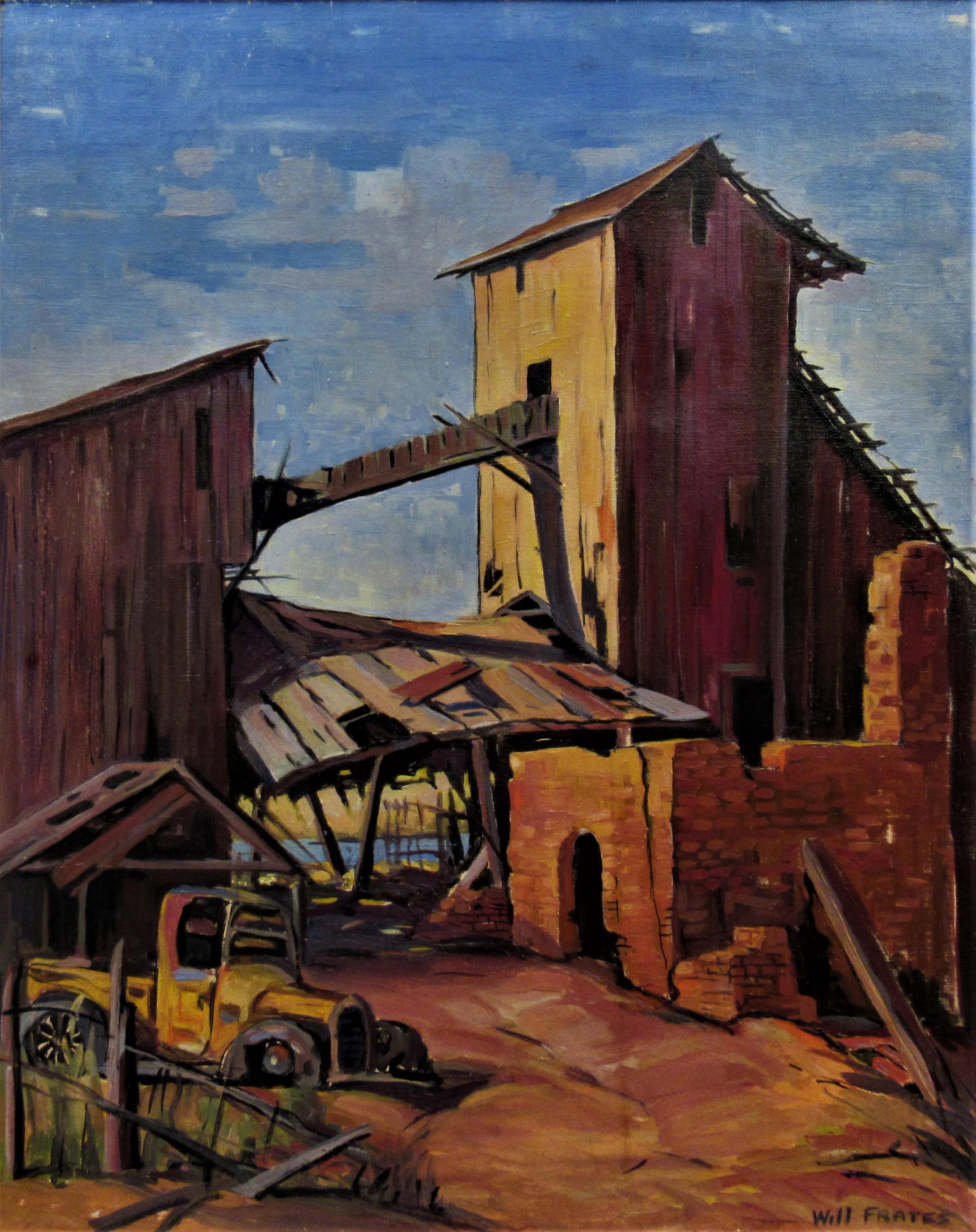 The Abandoned Factory - Painting by William Frates