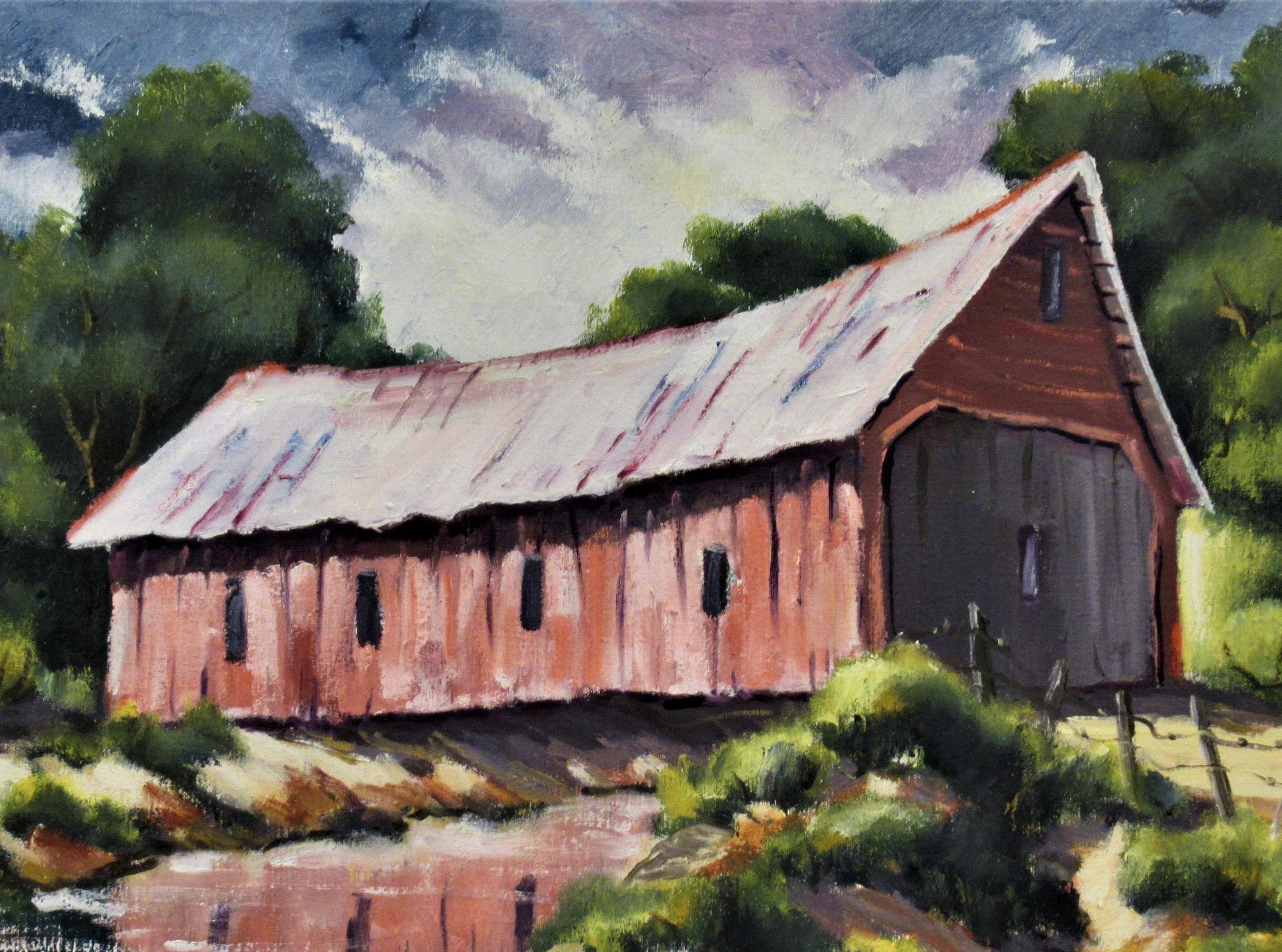 The Bridge House - Painting by Clifford Holmes