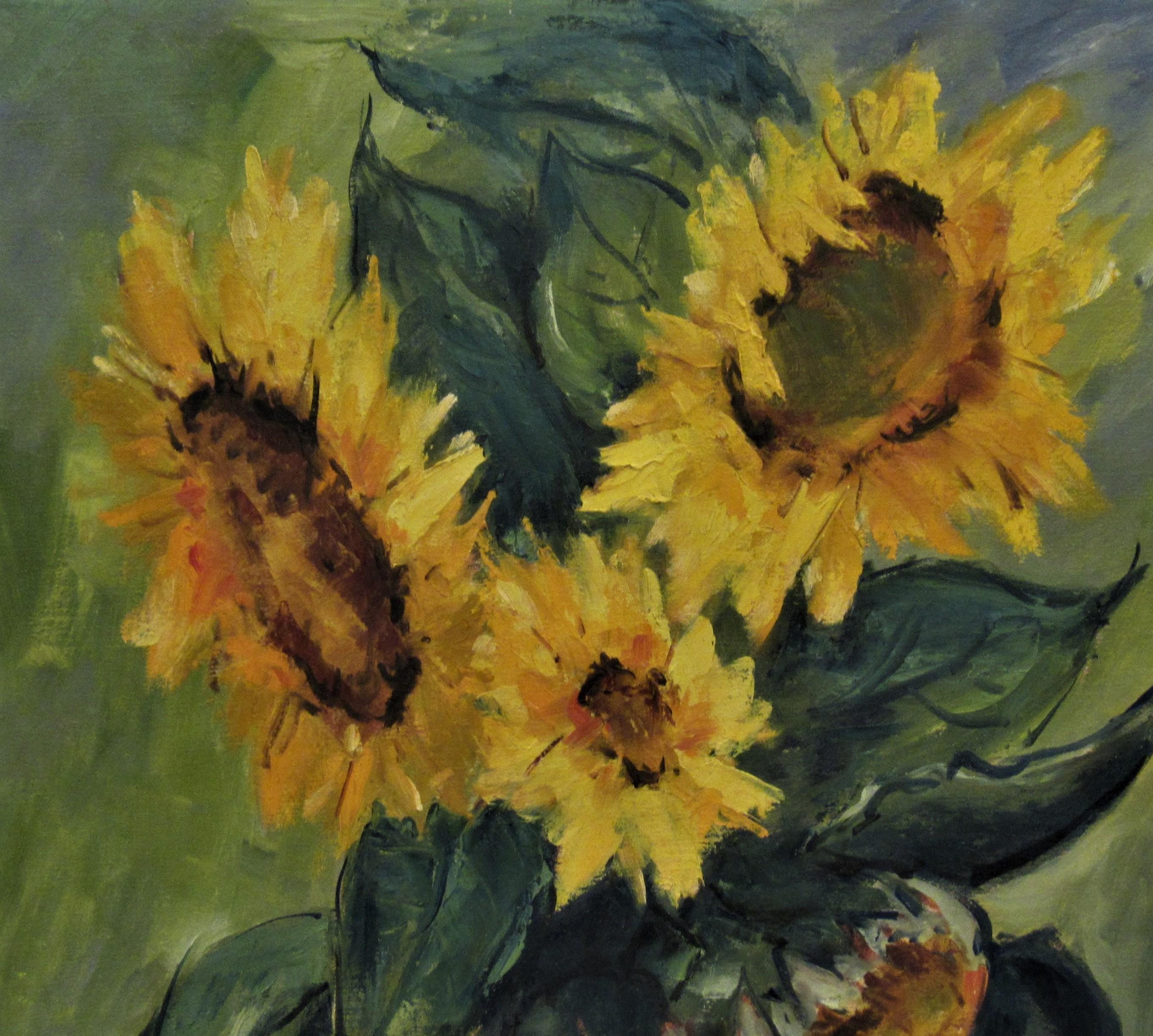 Sunflowers - Painting by Clifford Holmes