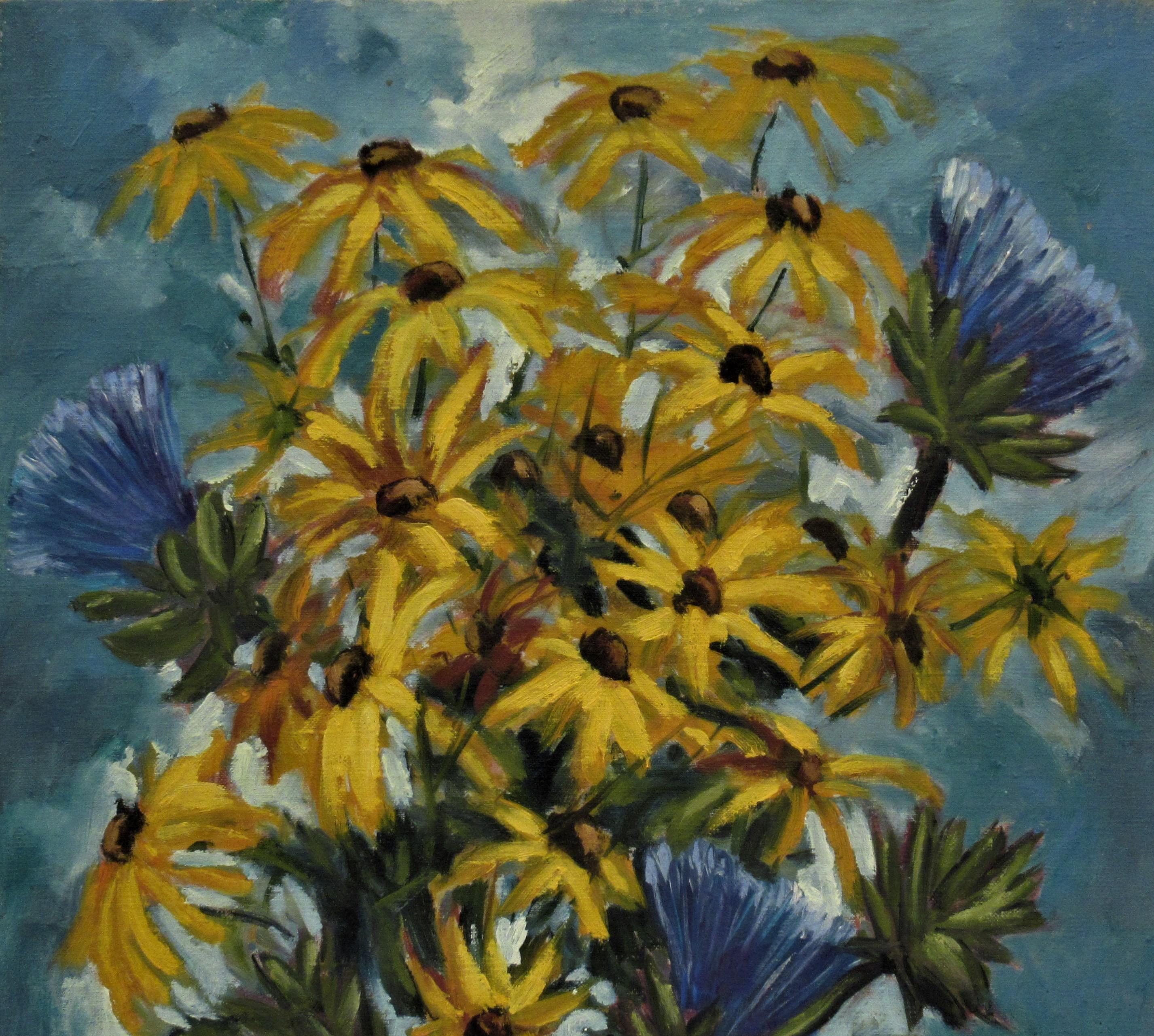 Flowers - Painting by Clifford Holmes