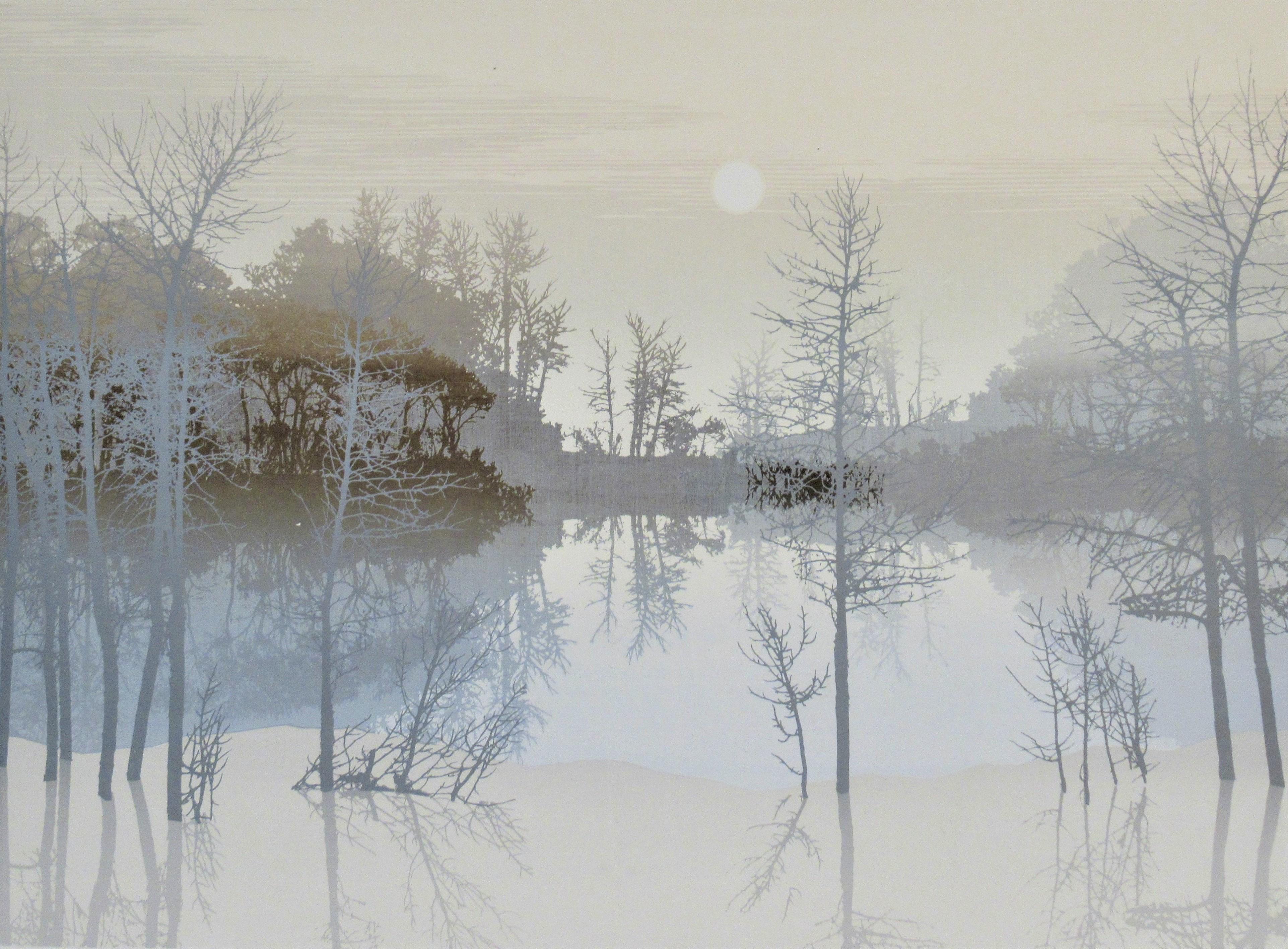 Virgil Trasher Landscape Print - Silver Wood
