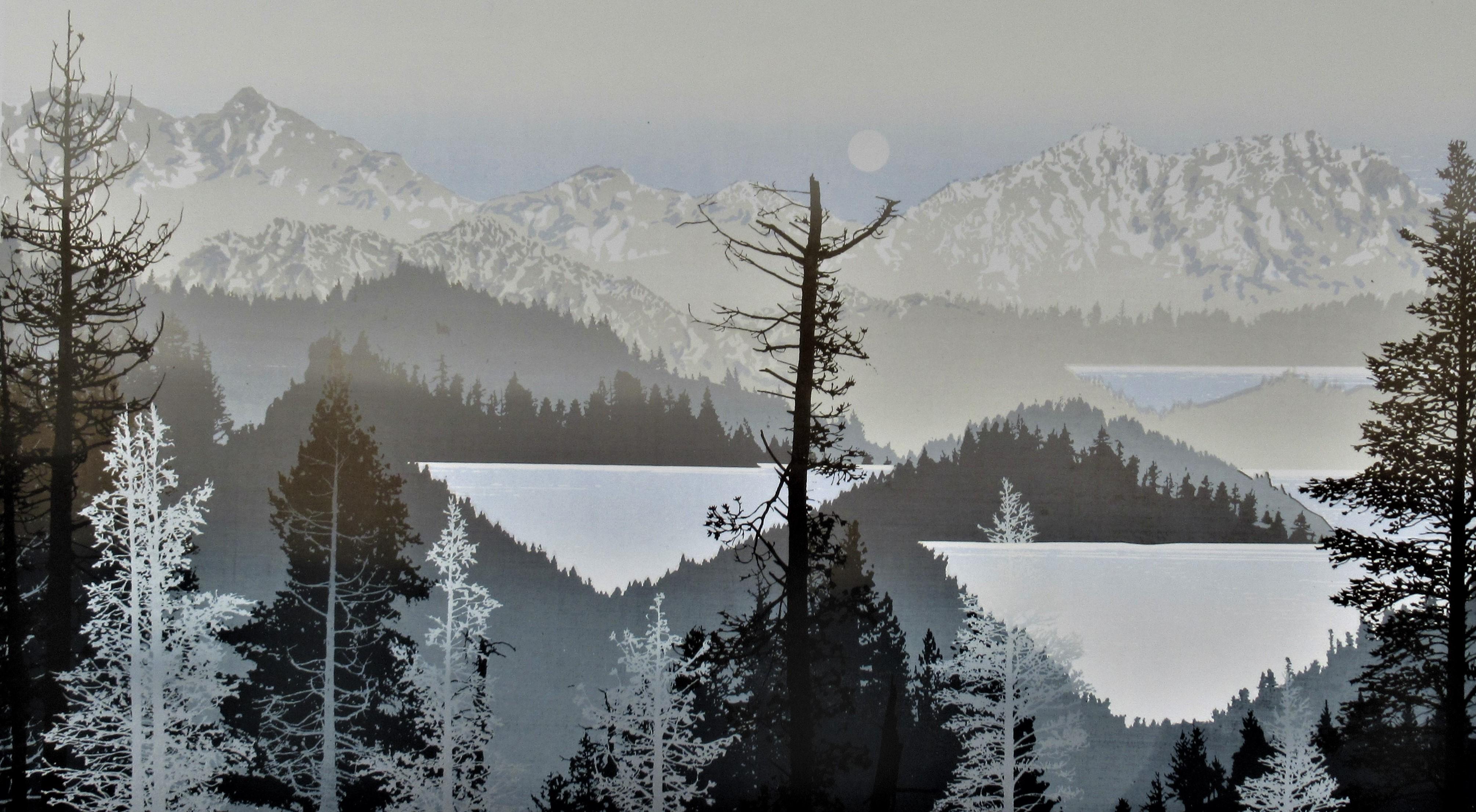 Virgil Trasher Landscape Print - Lake Summit