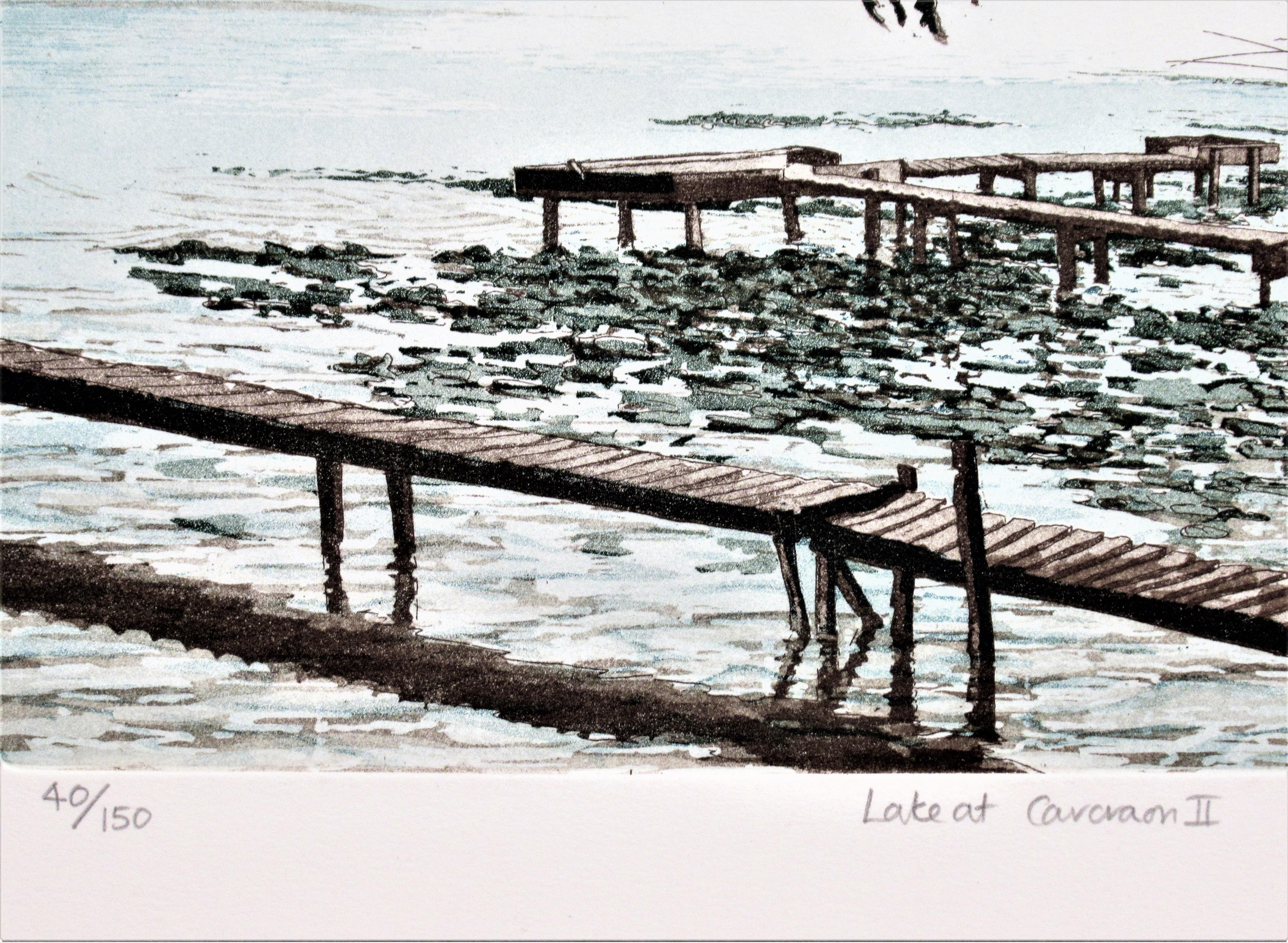 Lago en Carcaron II - Landscape Print Negro de Frances St. Clair Miller