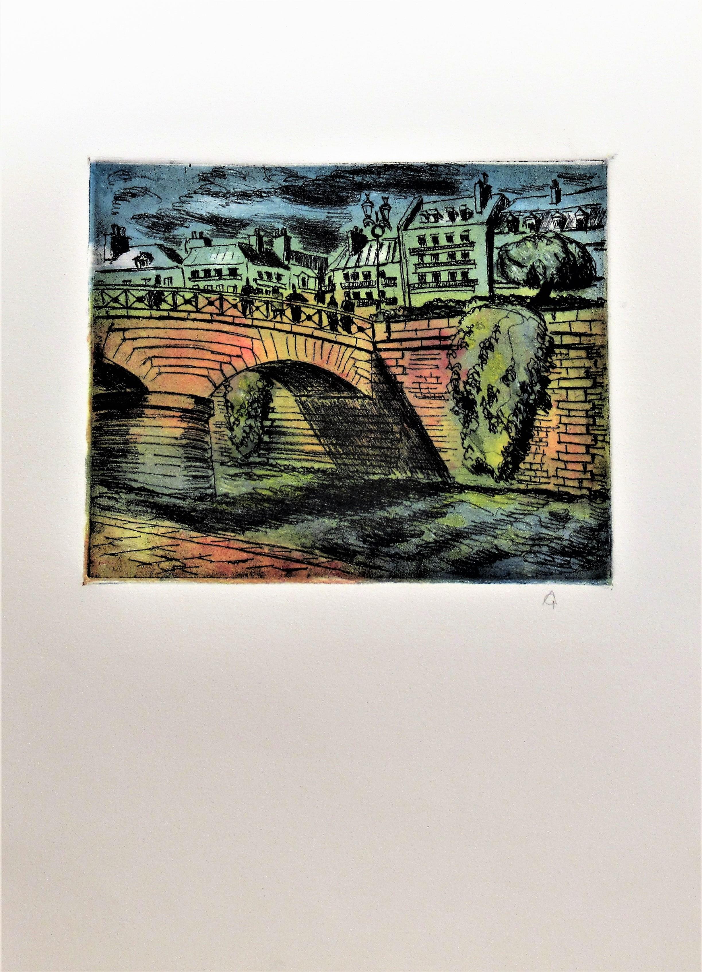 Paris, Le Pont Neuf - Print by Arnold A. Grossman