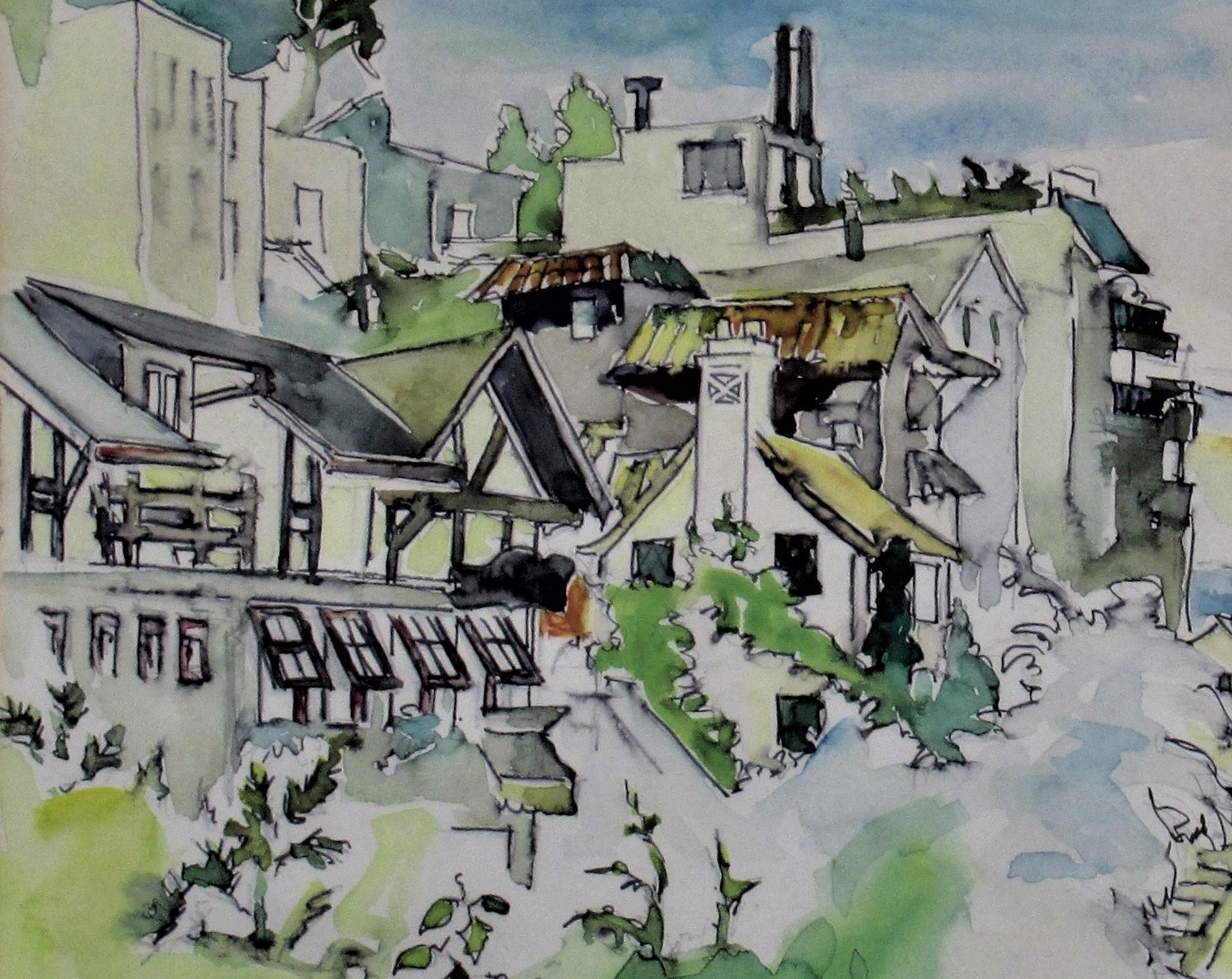 View of Angel Island von Tiburon, Kalifornien (Amerikanischer Impressionismus), Art, von Hilda Kider