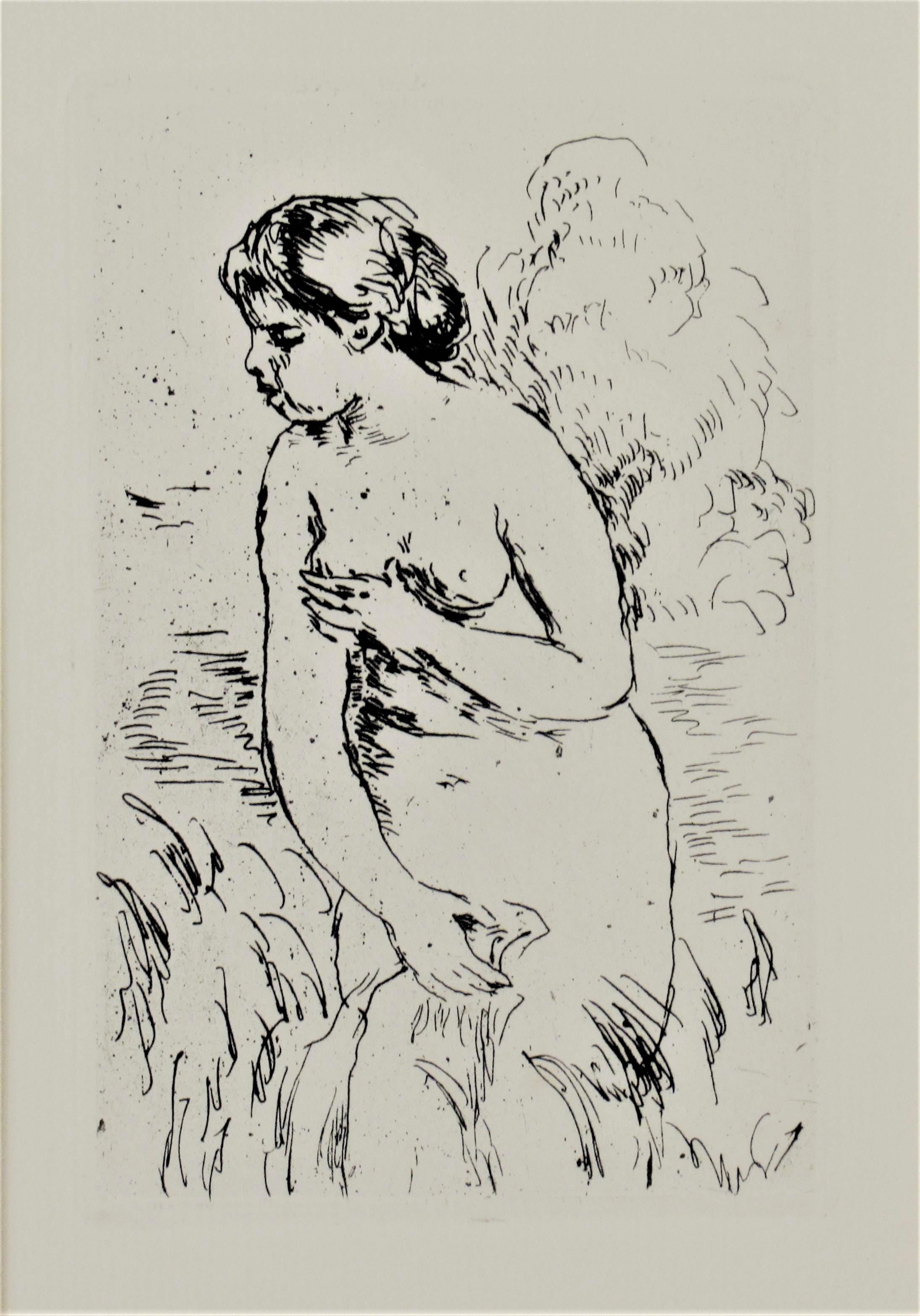 Baigneuse Debout a mi Jambes - Print by Pierre Auguste Renoir