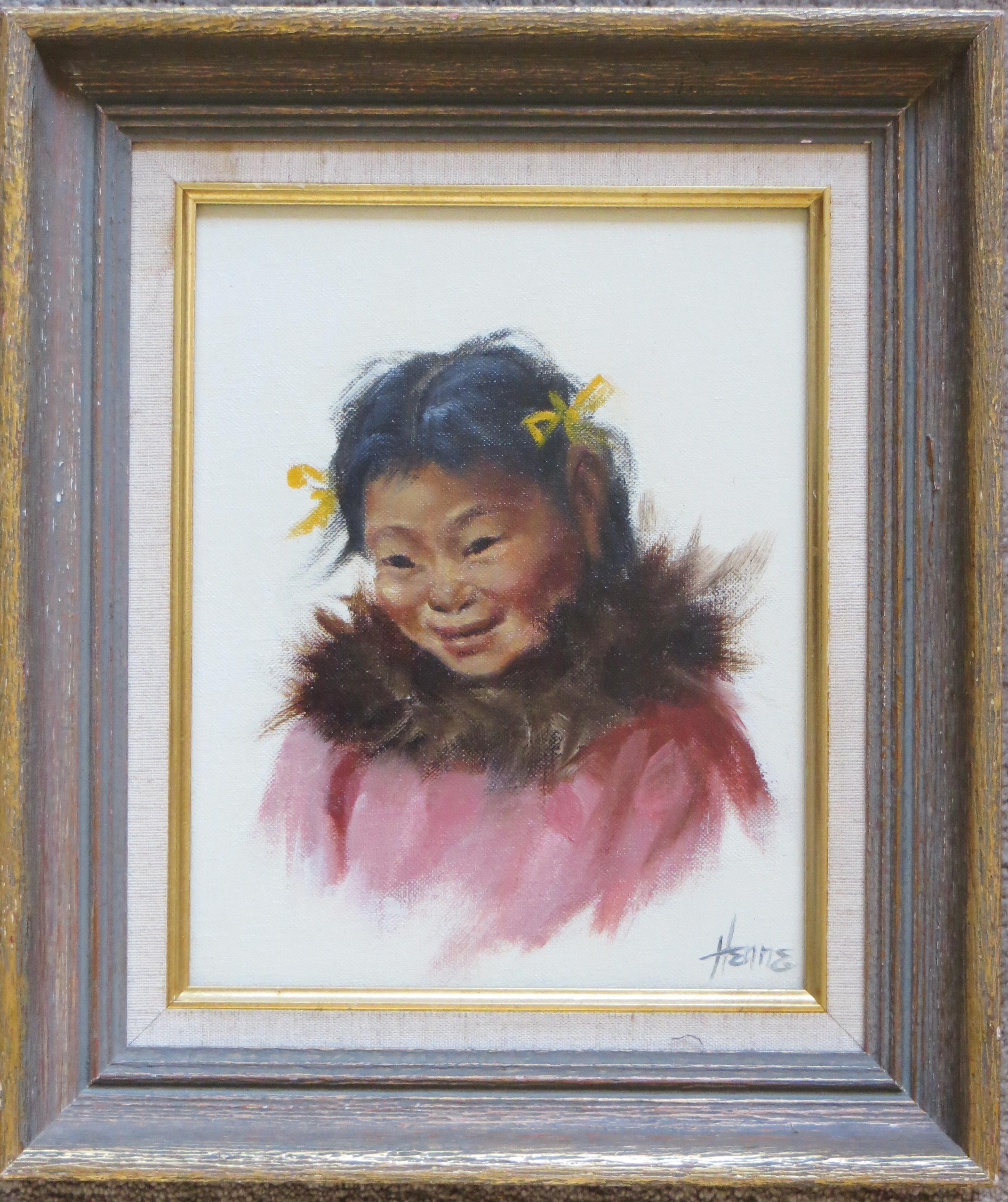 Native Alaskan Girl - Painting by Ellen Henne Goodale