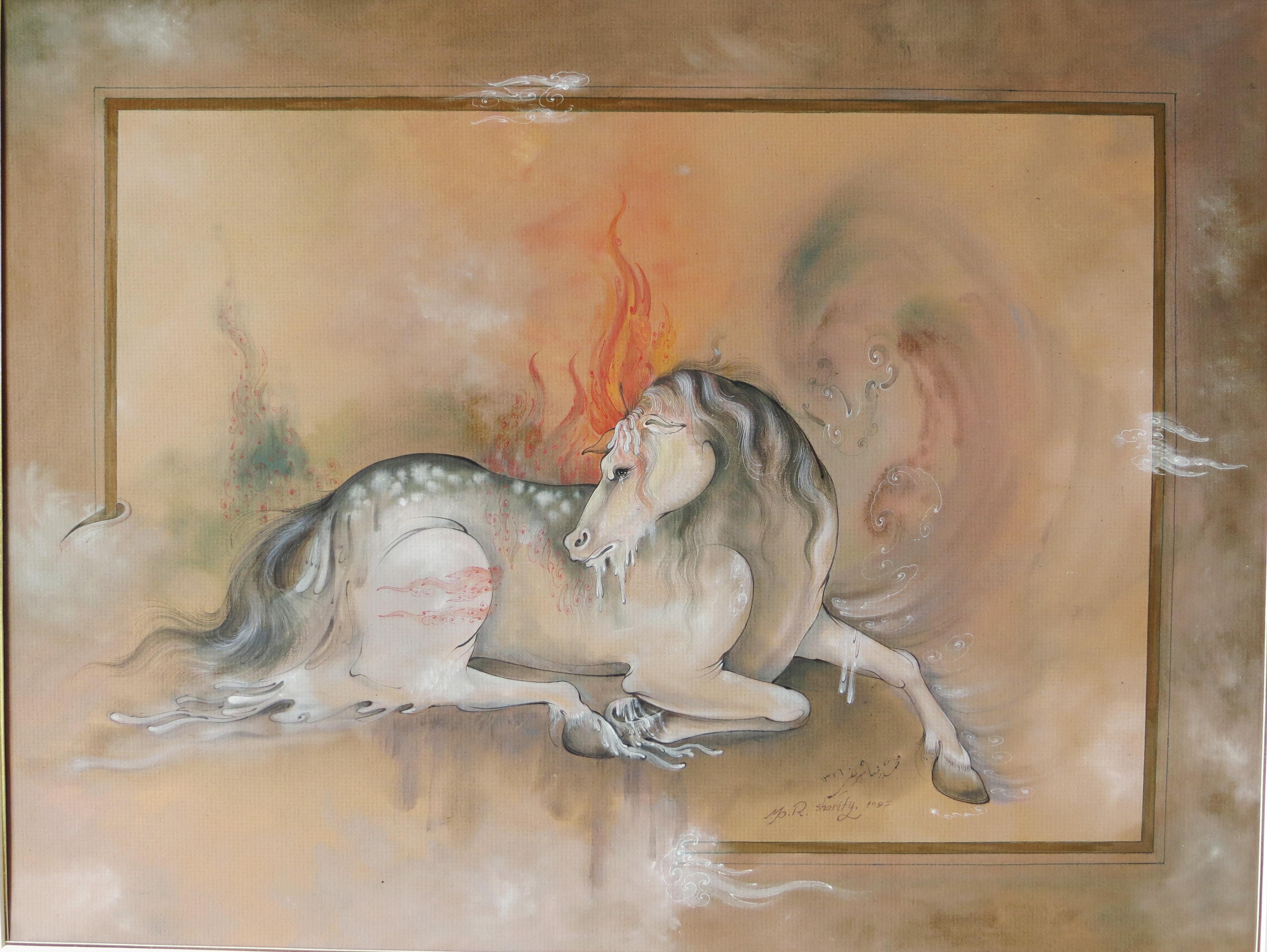 Mohammad Reza Sharify Animal Painting - Untitled