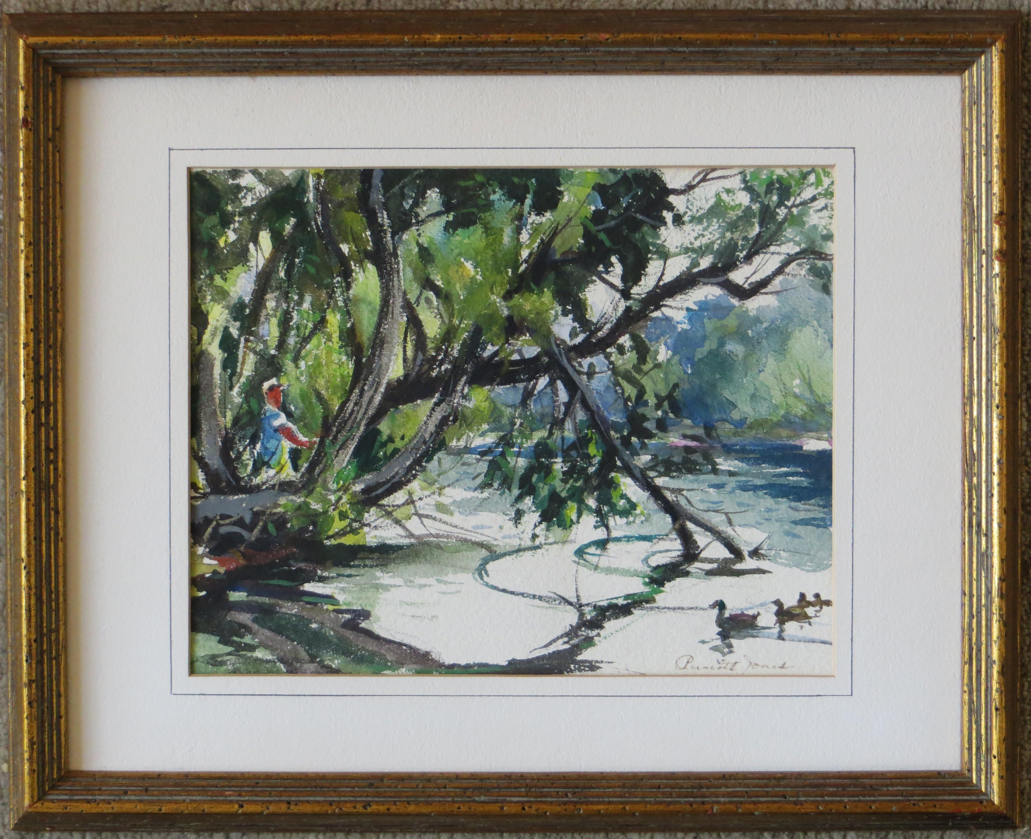 The Mill Pond, Rockport - Art by Prescott M. Jones
