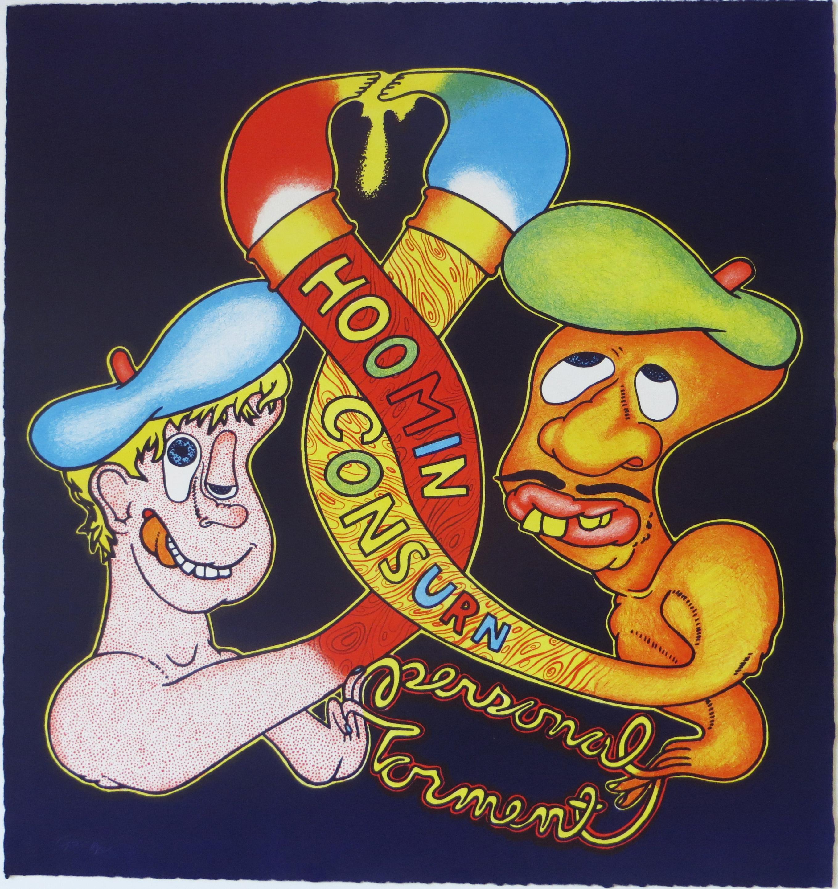Hoomin Consurn - Pop Art Print by Peter Saul