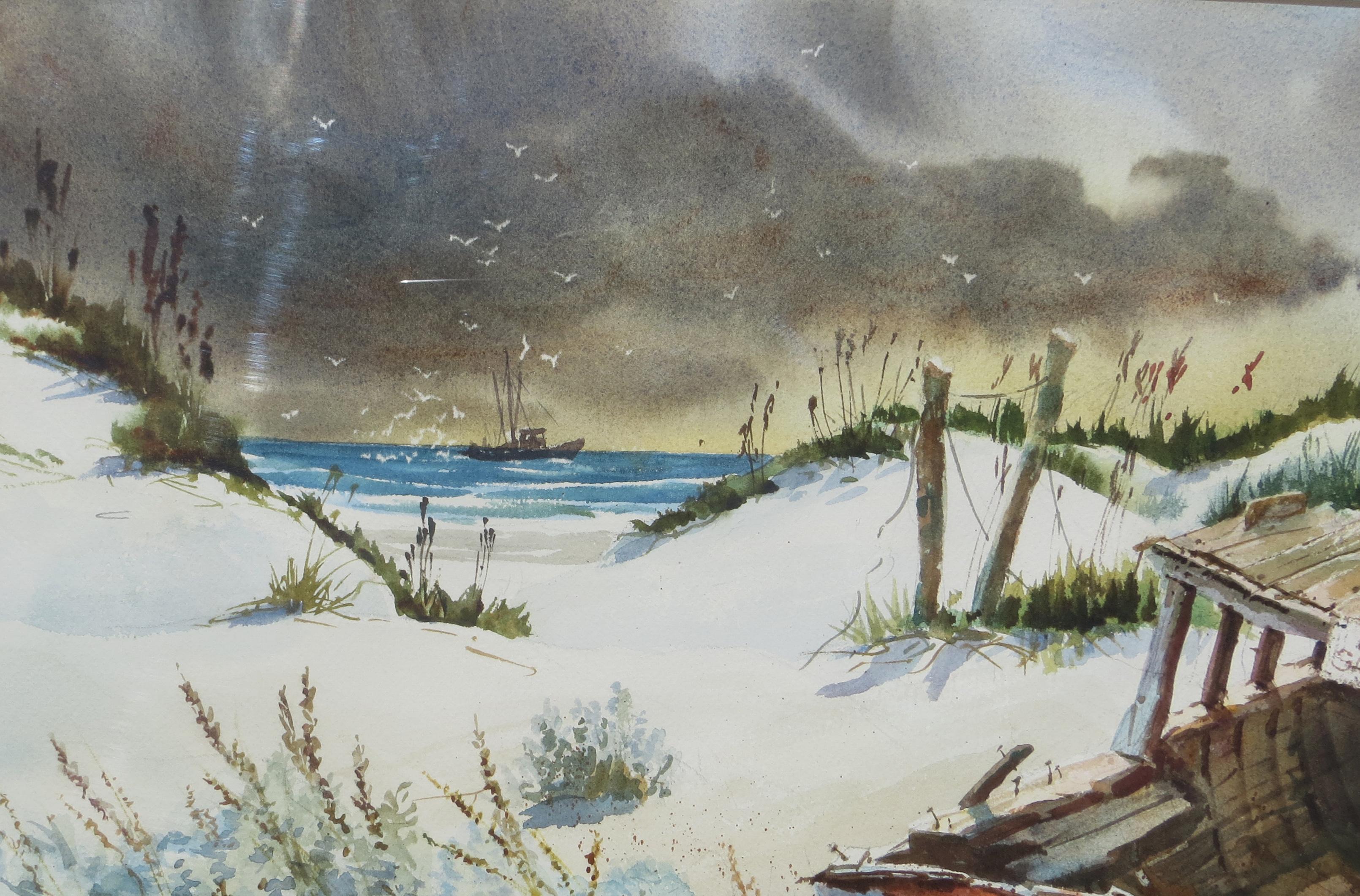 Ohne Titel (Grau), Landscape Art, von Ralph Ledesma