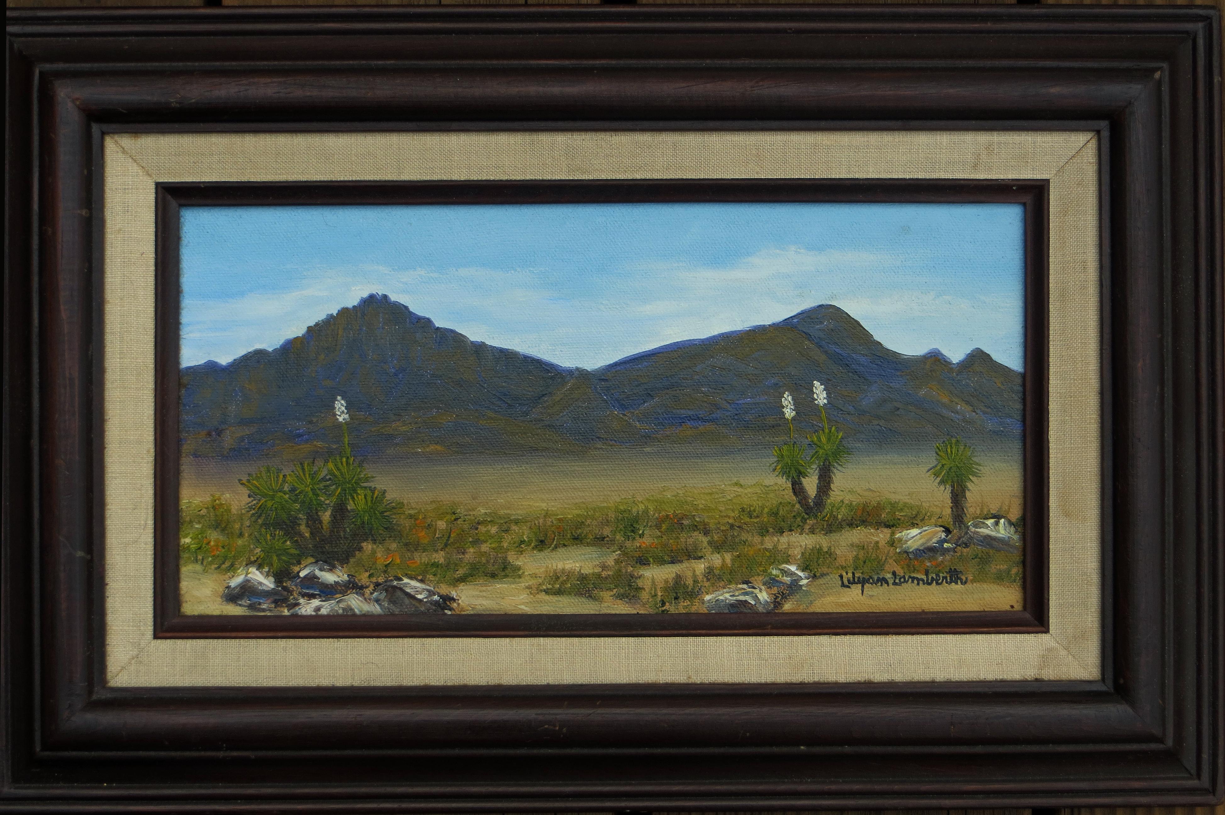 Southwestern Desert Landscape - Painting by Lilyan Helen Lamberth 