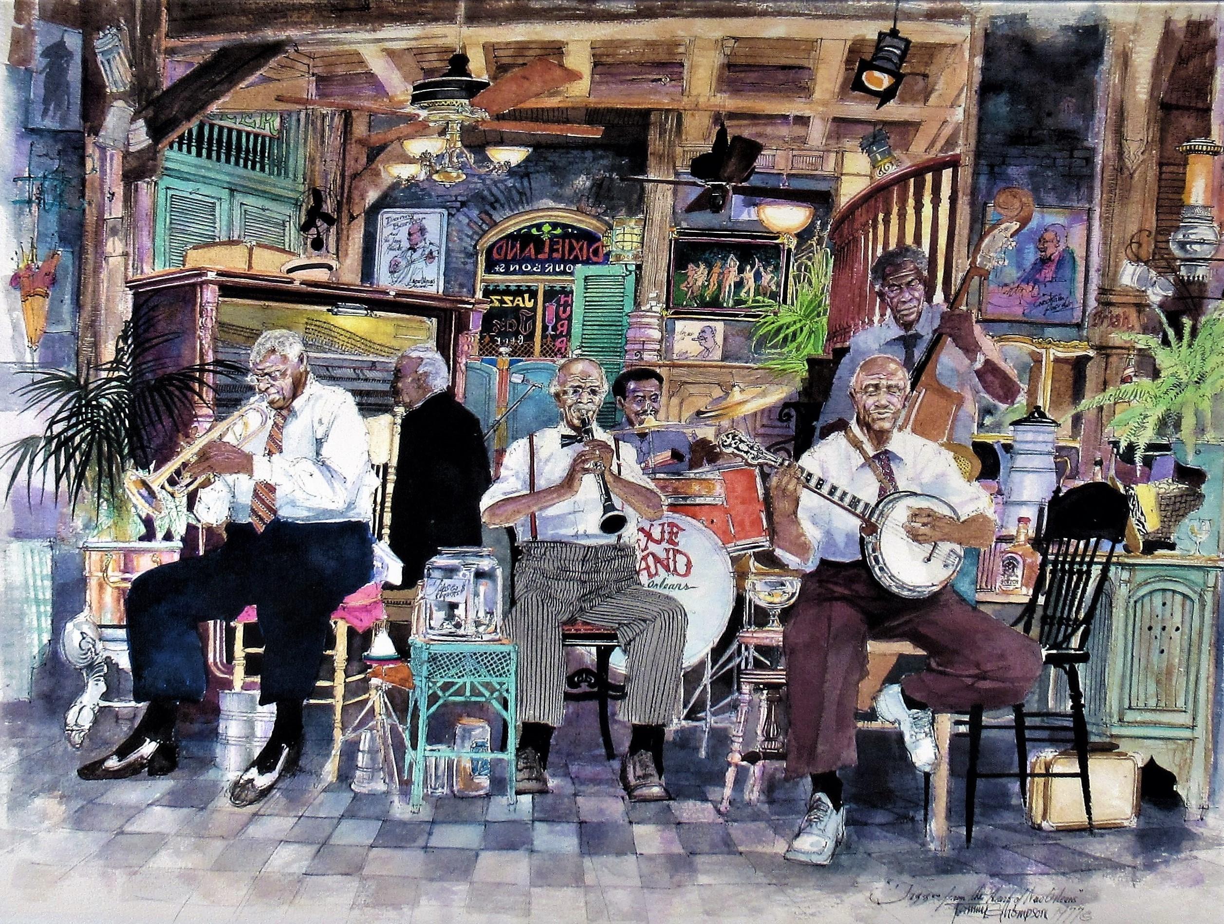 Jazz from the Heart of New Orleans - Art by Tommy Thompson