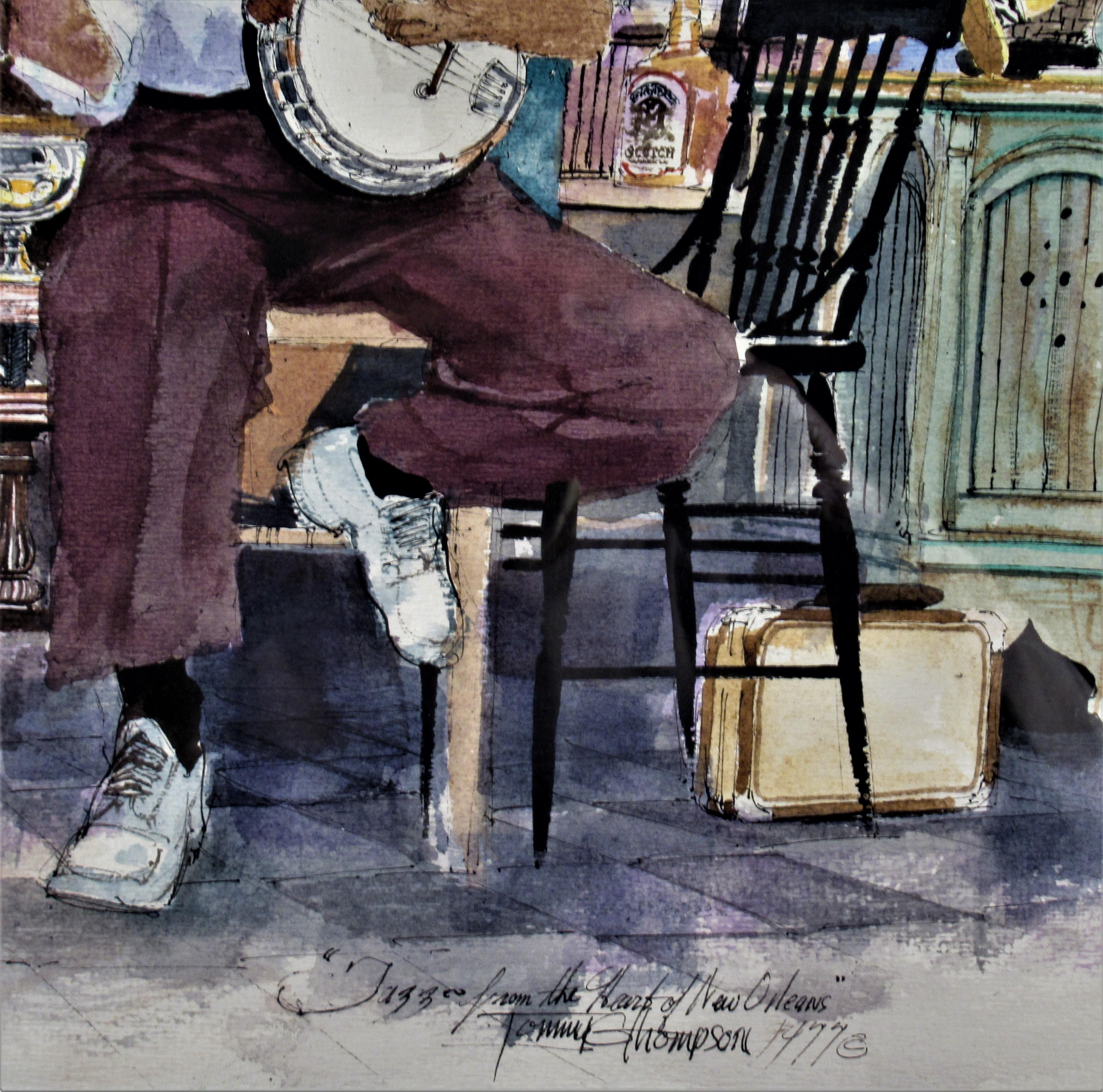 Jazz from the Heart of New Orleans - American Realist Art by Tommy Thompson