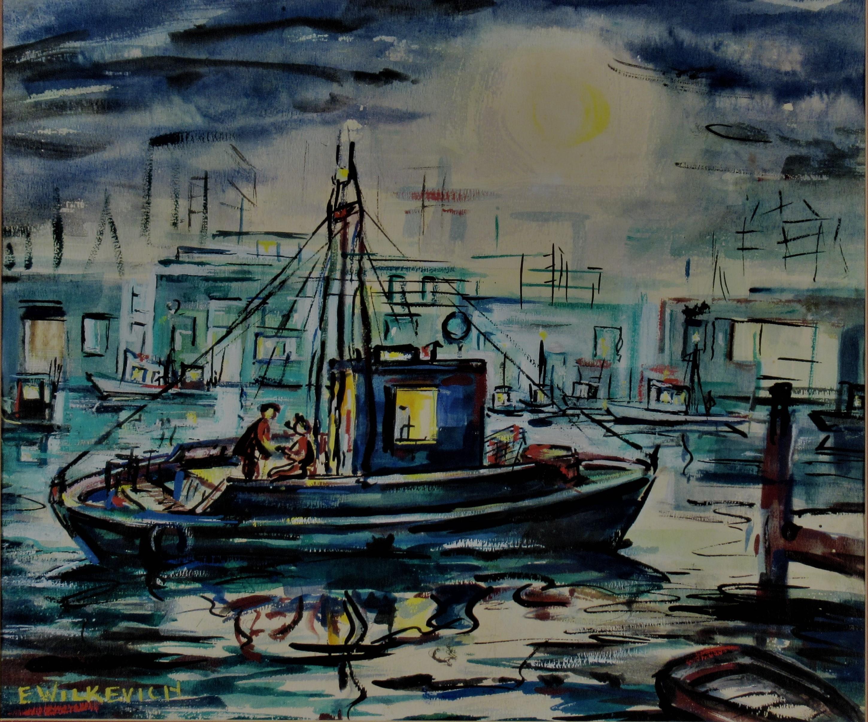 Fishing Boat - Art by Eleanor Wilkevich