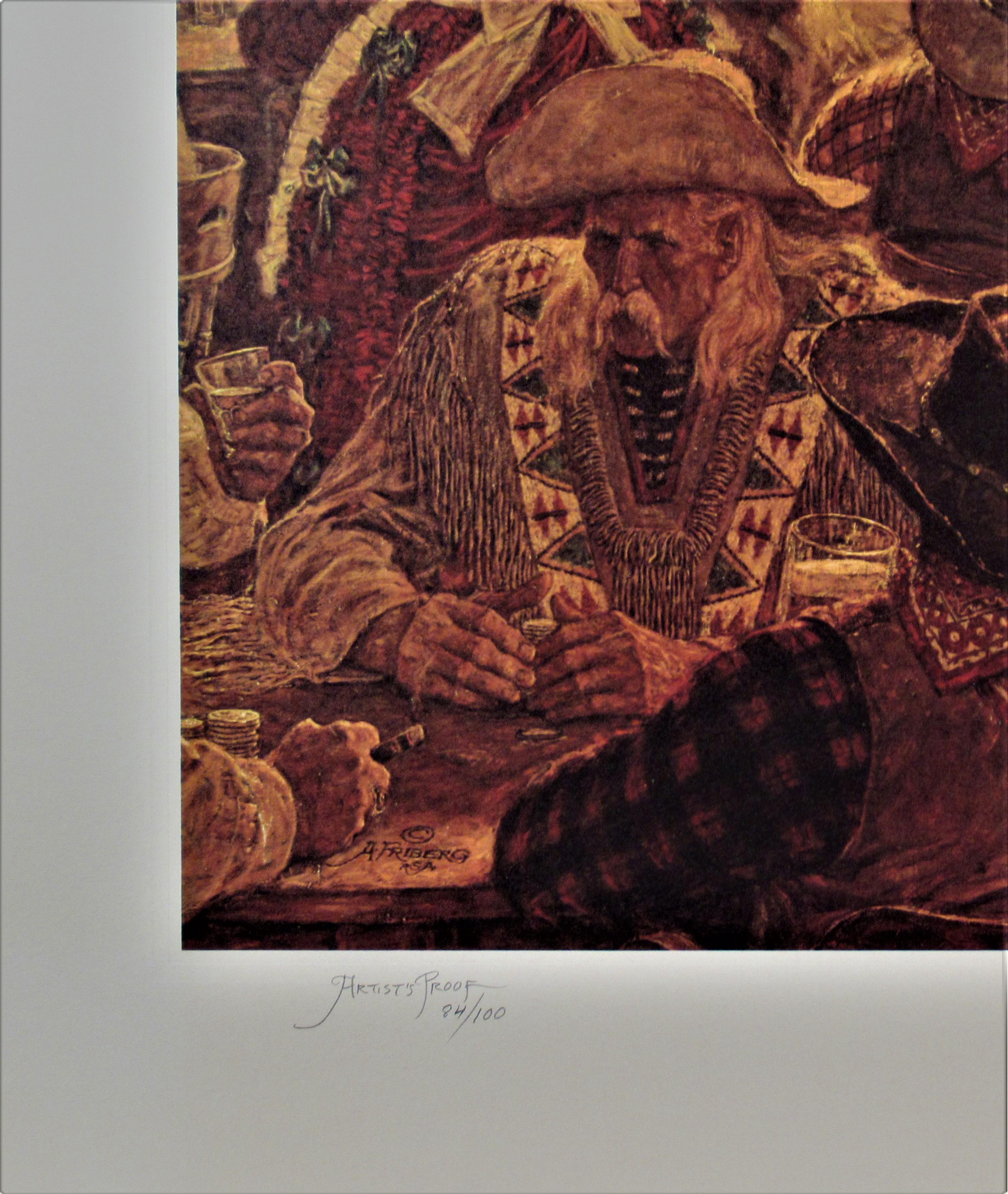 Winners and Loosers - Black Figurative Print by Arnold Friberg