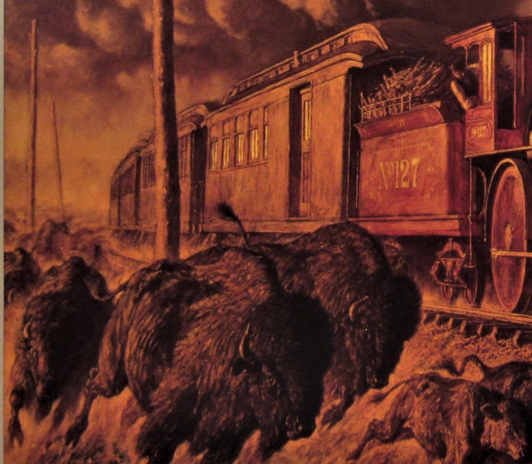 Yelding the Right of Way - Brown Figurative Print by Arnold Friberg