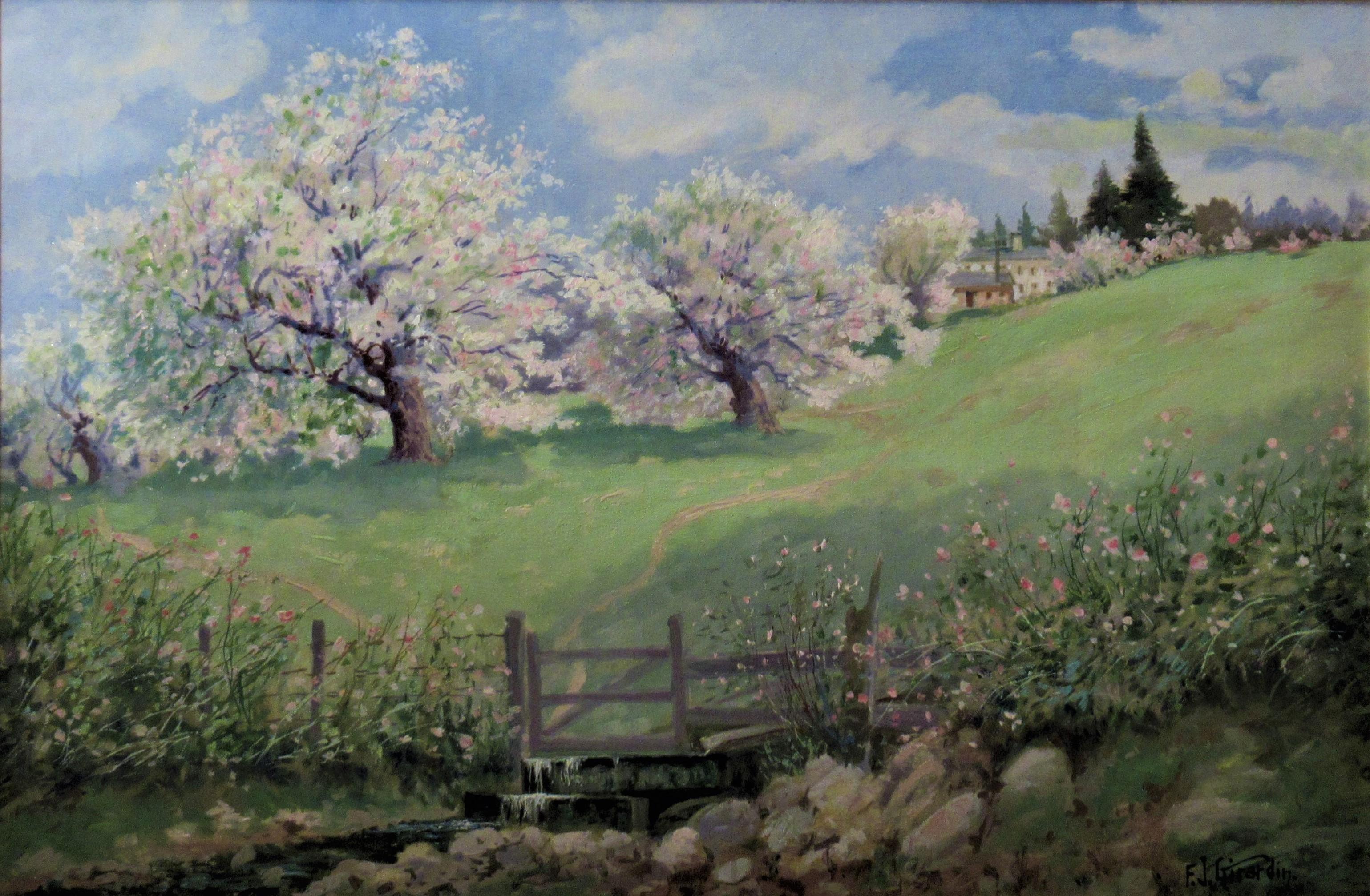 Paesaggio - Painting di Frank Joseph Girardin