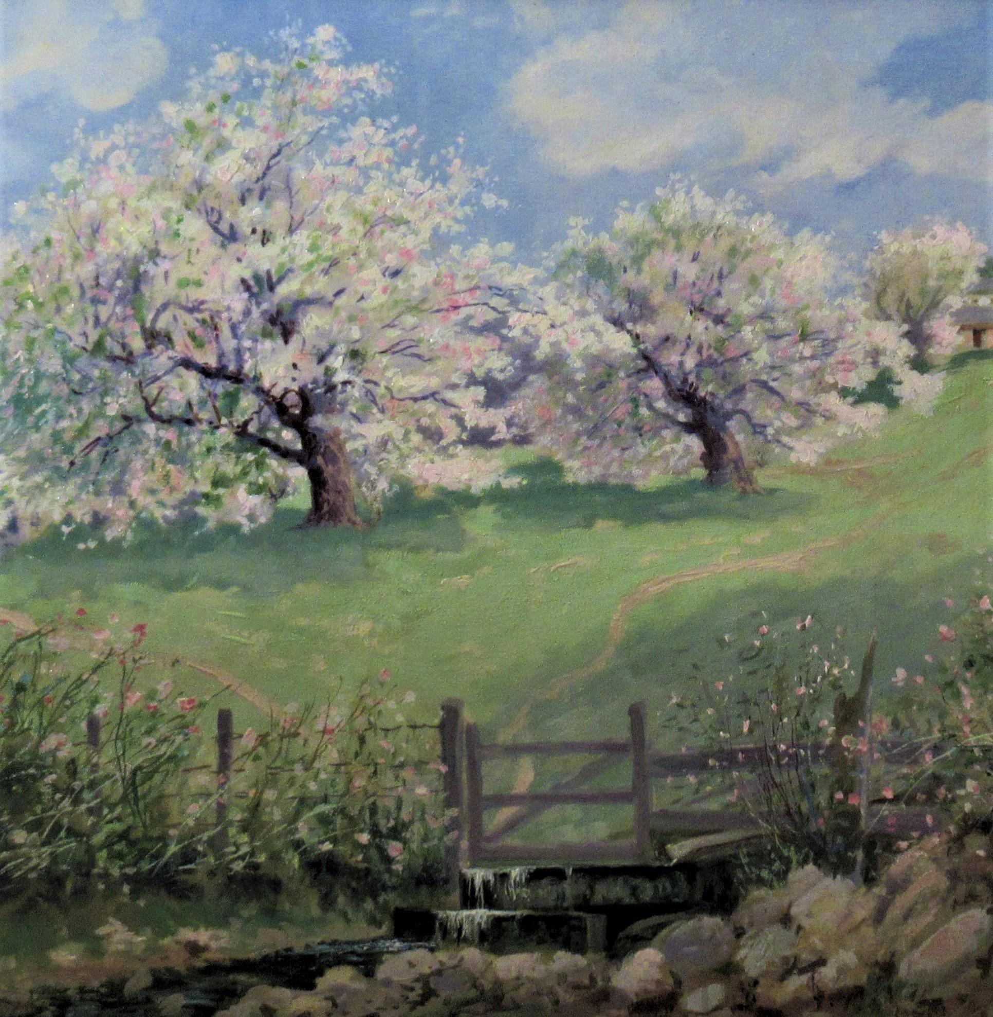Paesaggio - Painting Impressionismo americano di Frank Joseph Girardin