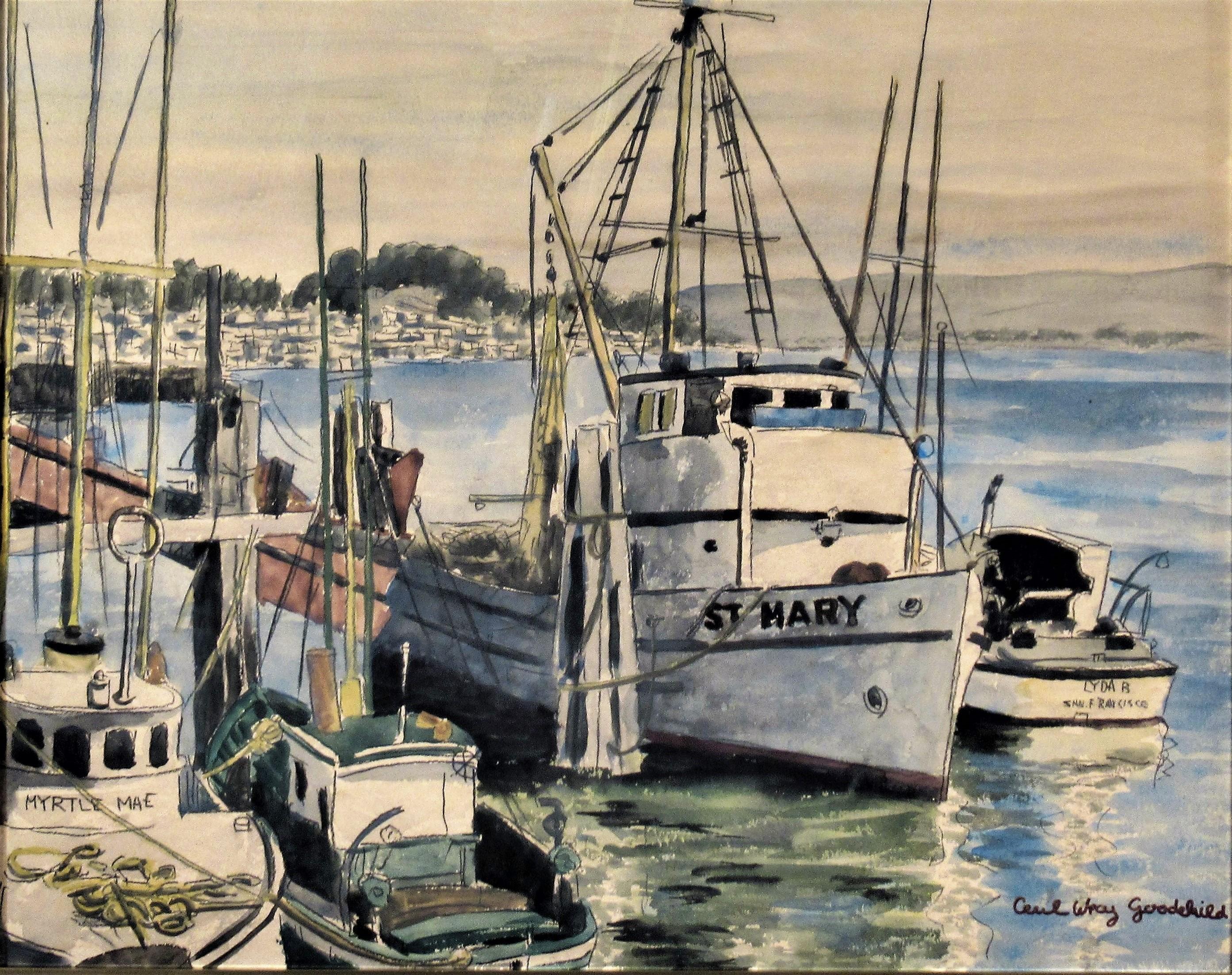 St. Mary, Morro bay, California - Art by Cecil Wray Goodchild