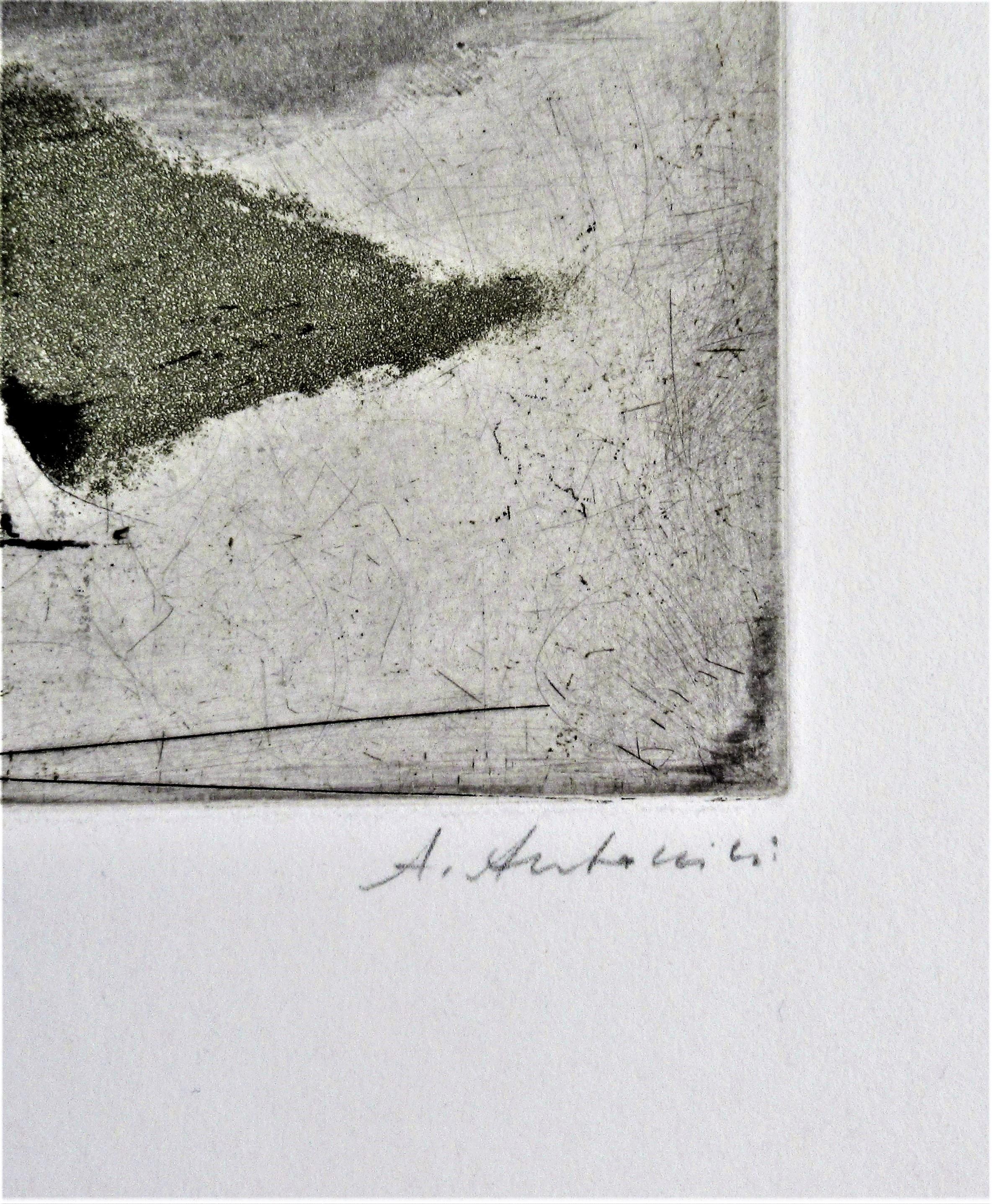 Dorme E Mare (Grau), Nude Print, von Annapia Antonini