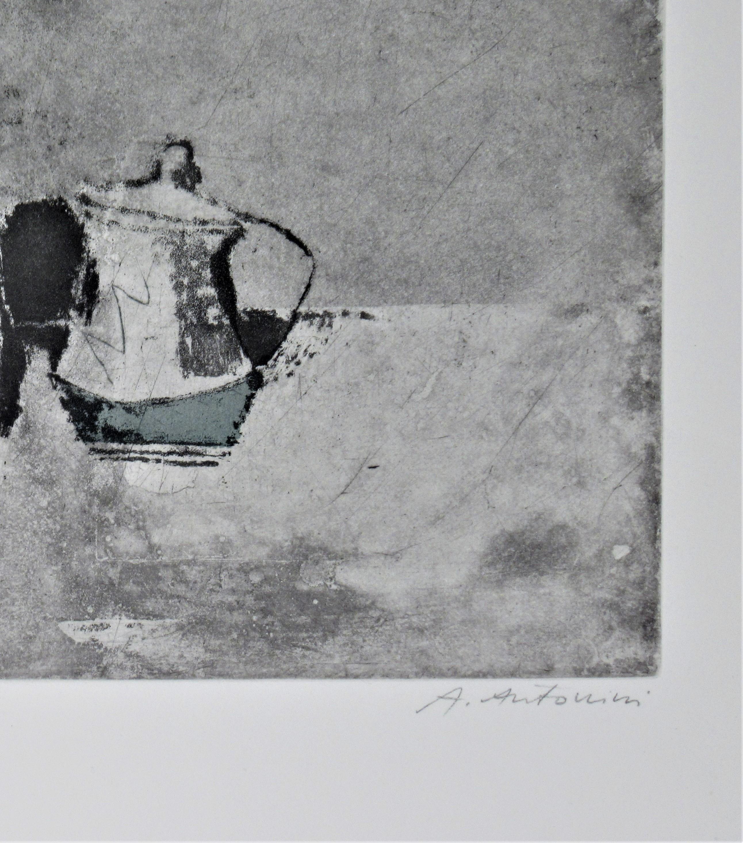 Pot au Lait - Still-Life Print Gris de Annapia Antonini