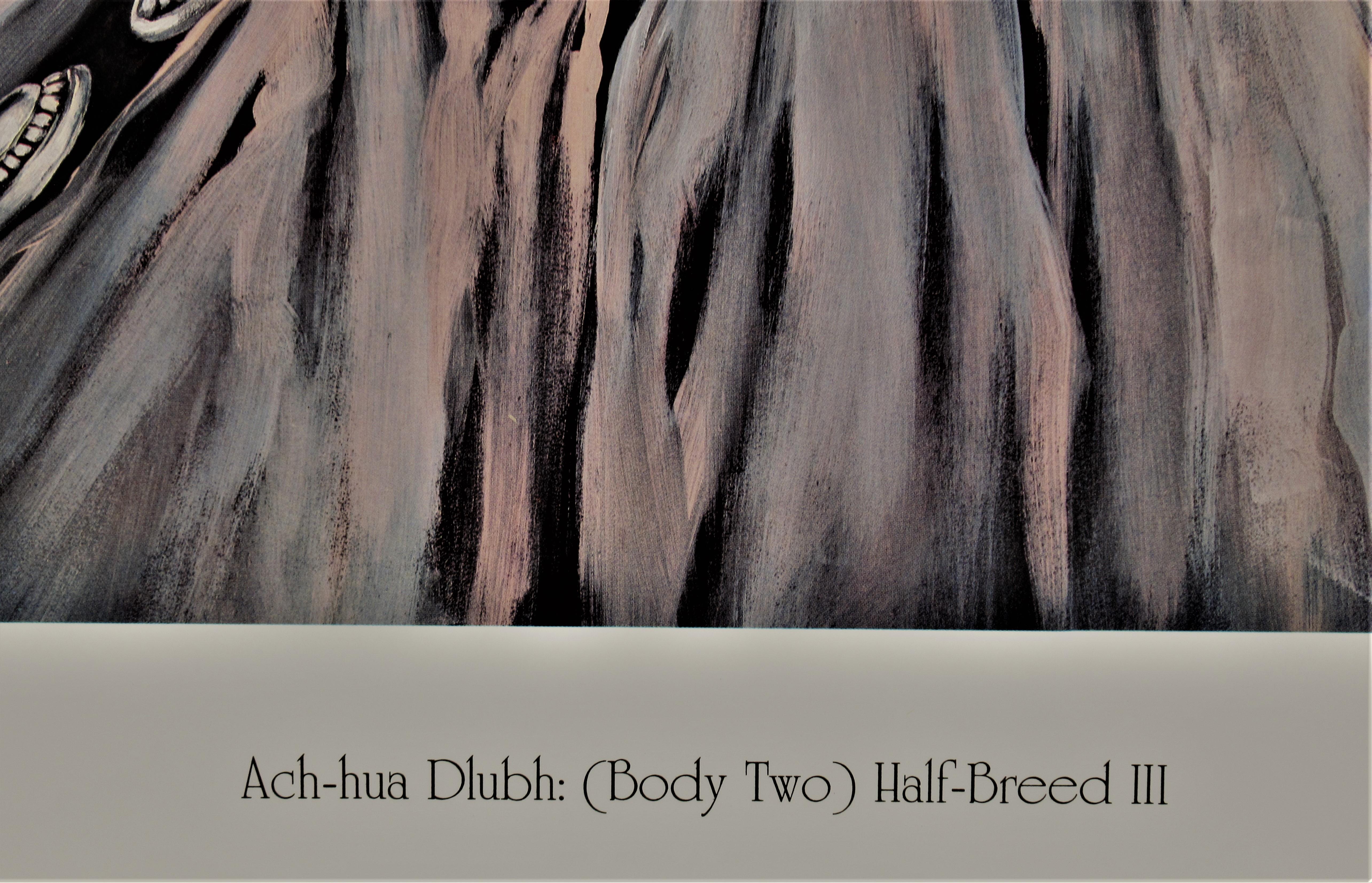 Ach-Hua Dlubh: Body II Half-Breed III - Gray Figurative Print by Penni Anne Cross
