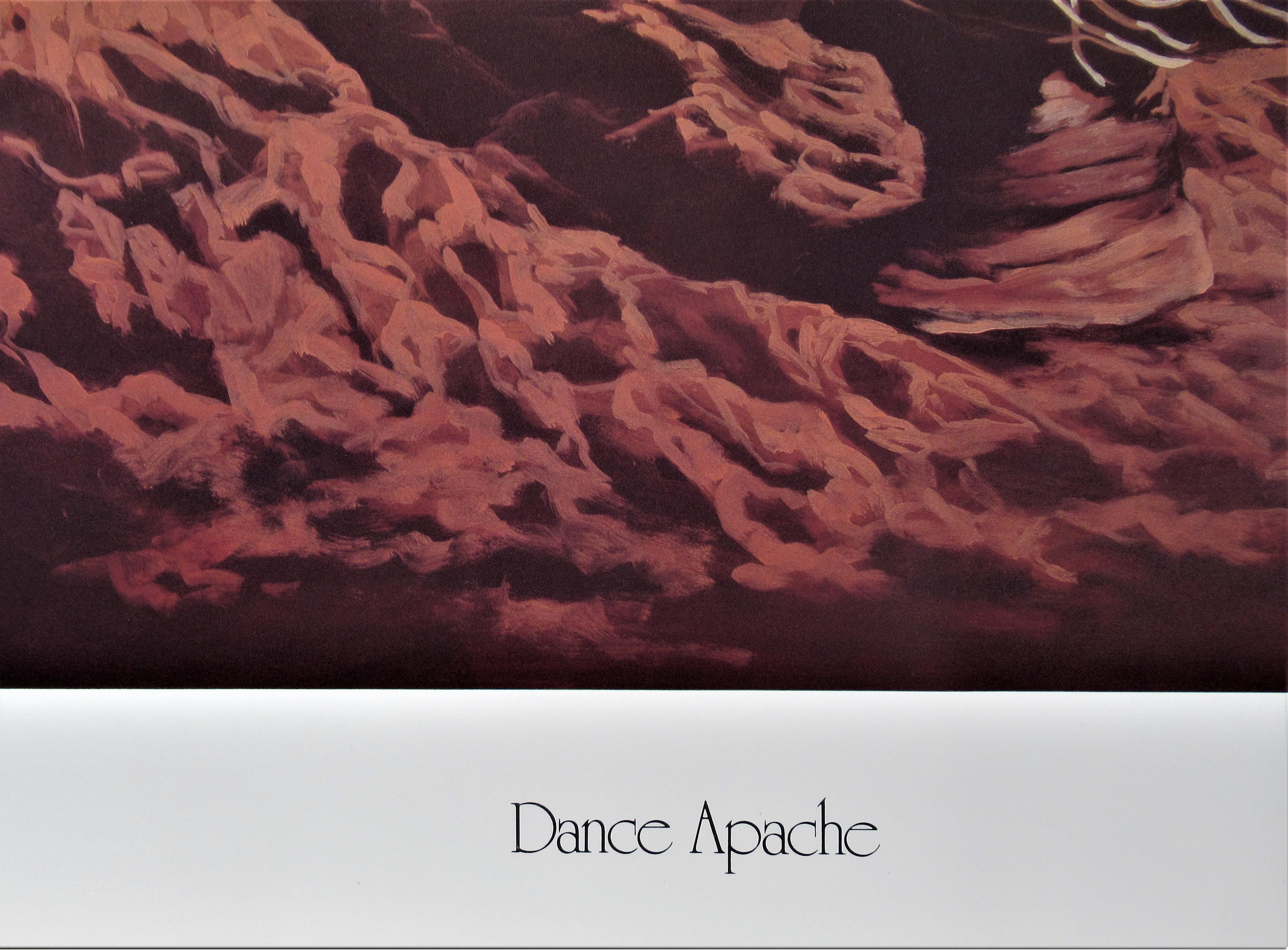 Dance Apache - Black Figurative Print by Penni Anne Cross